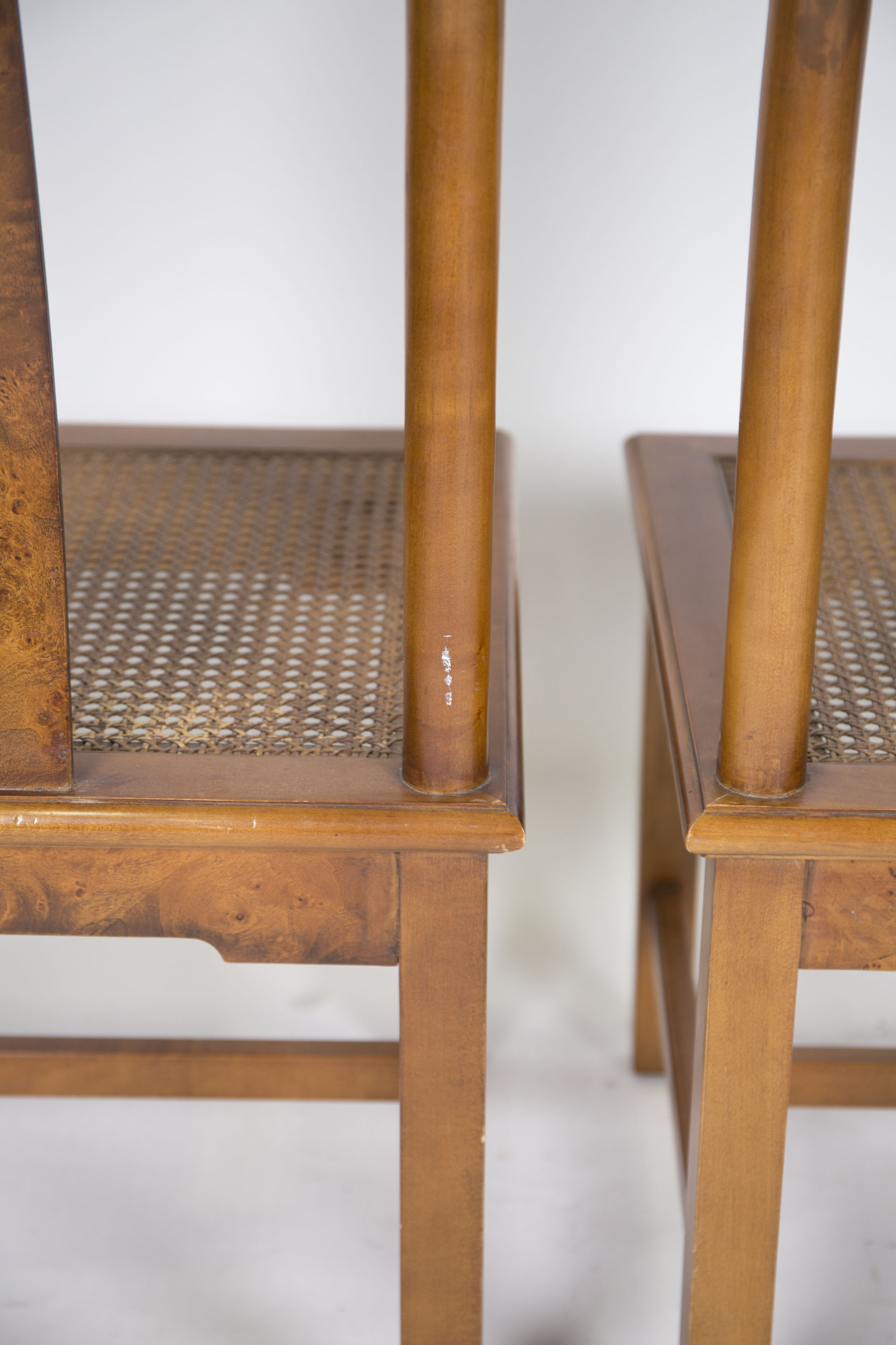Vintage Yoke Back Dining Chairs