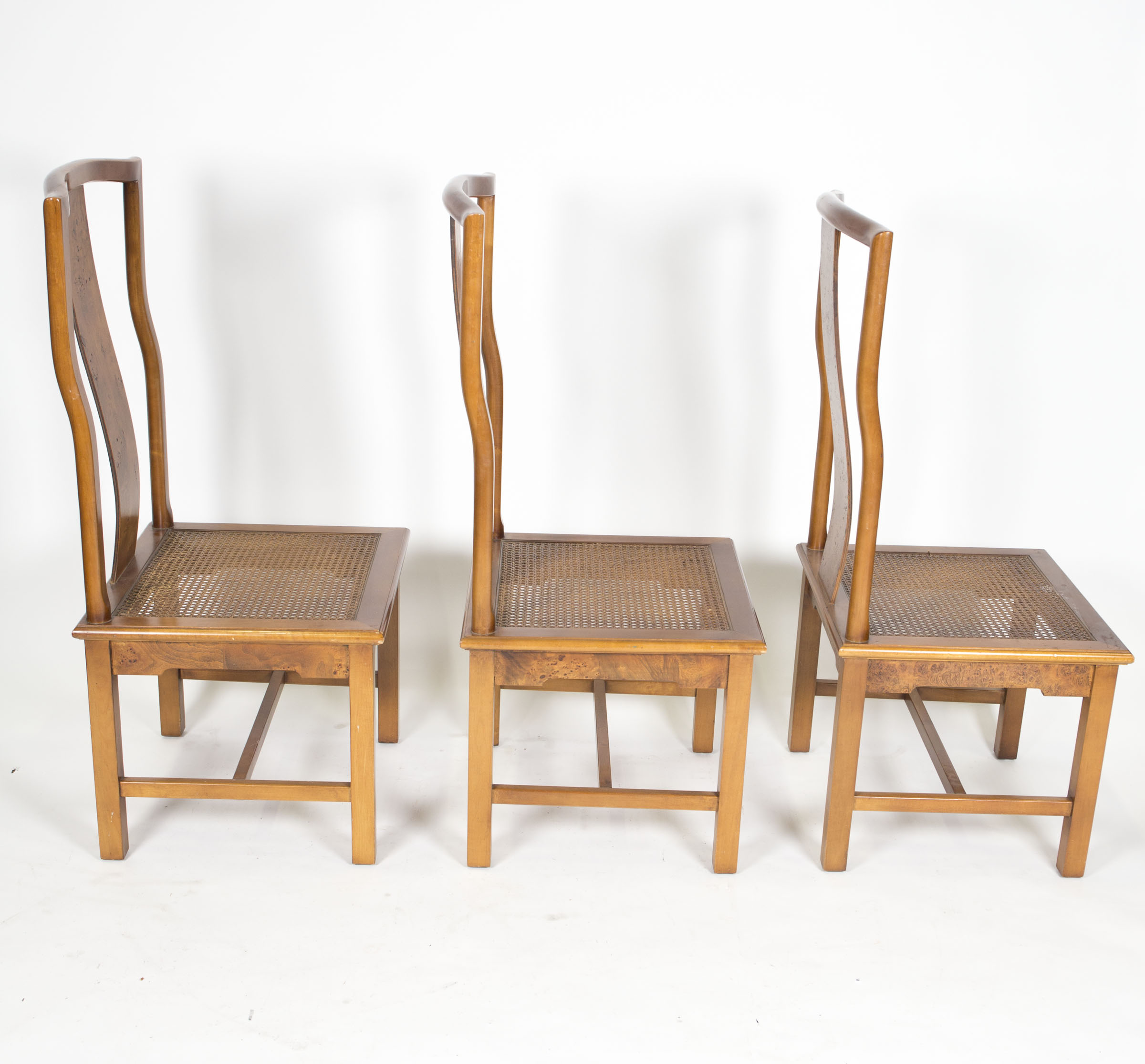 Vintage Yoke Back Dining Chairs