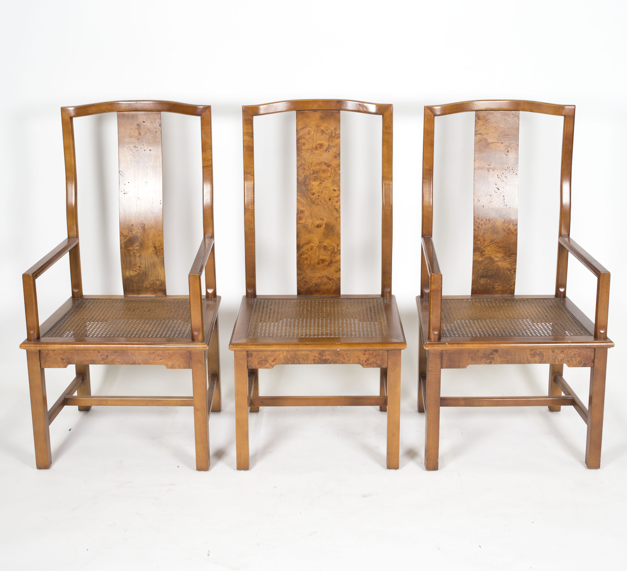 Vintage Yoke Back Dining Chairs