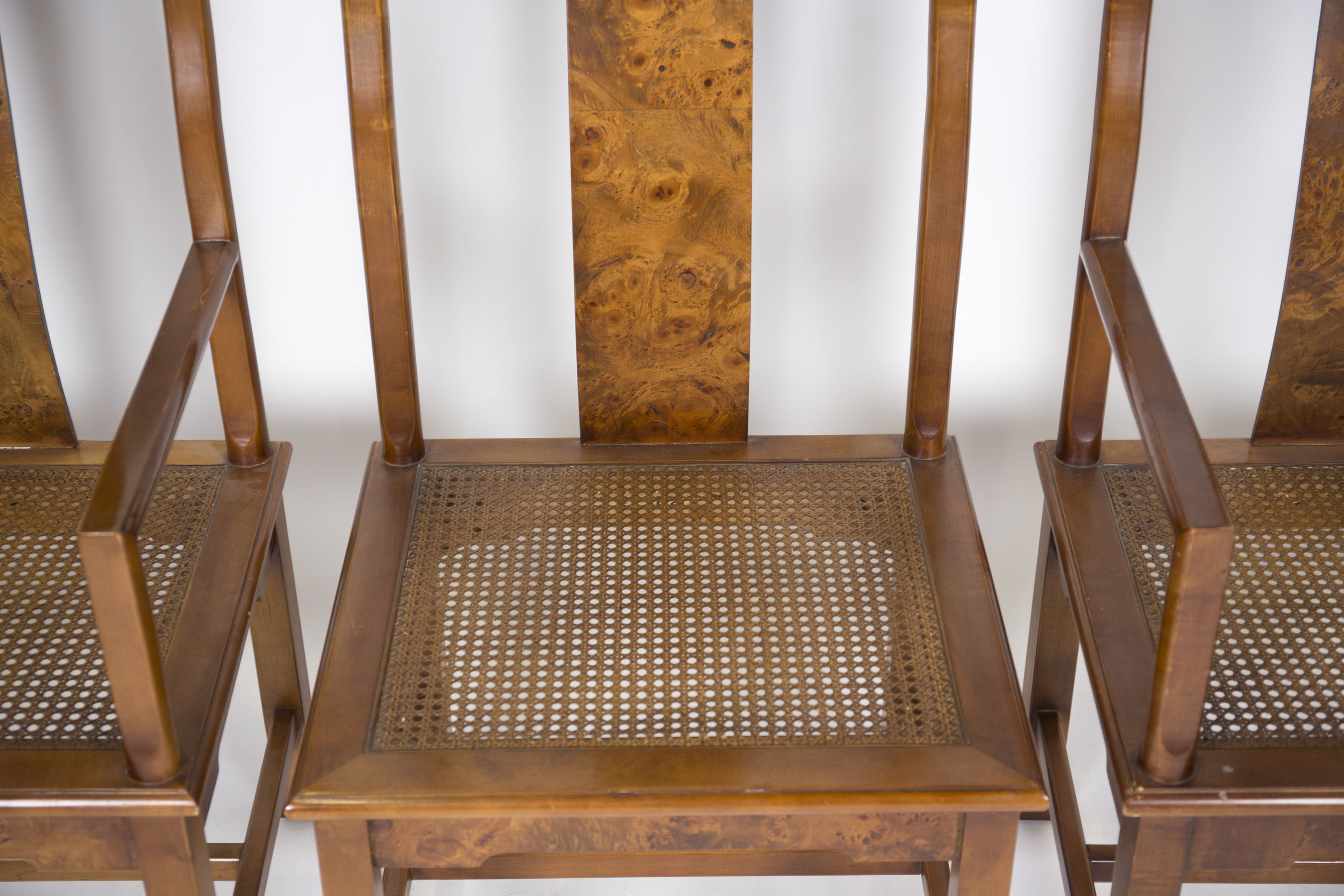 Vintage Yoke Back Dining Chairs