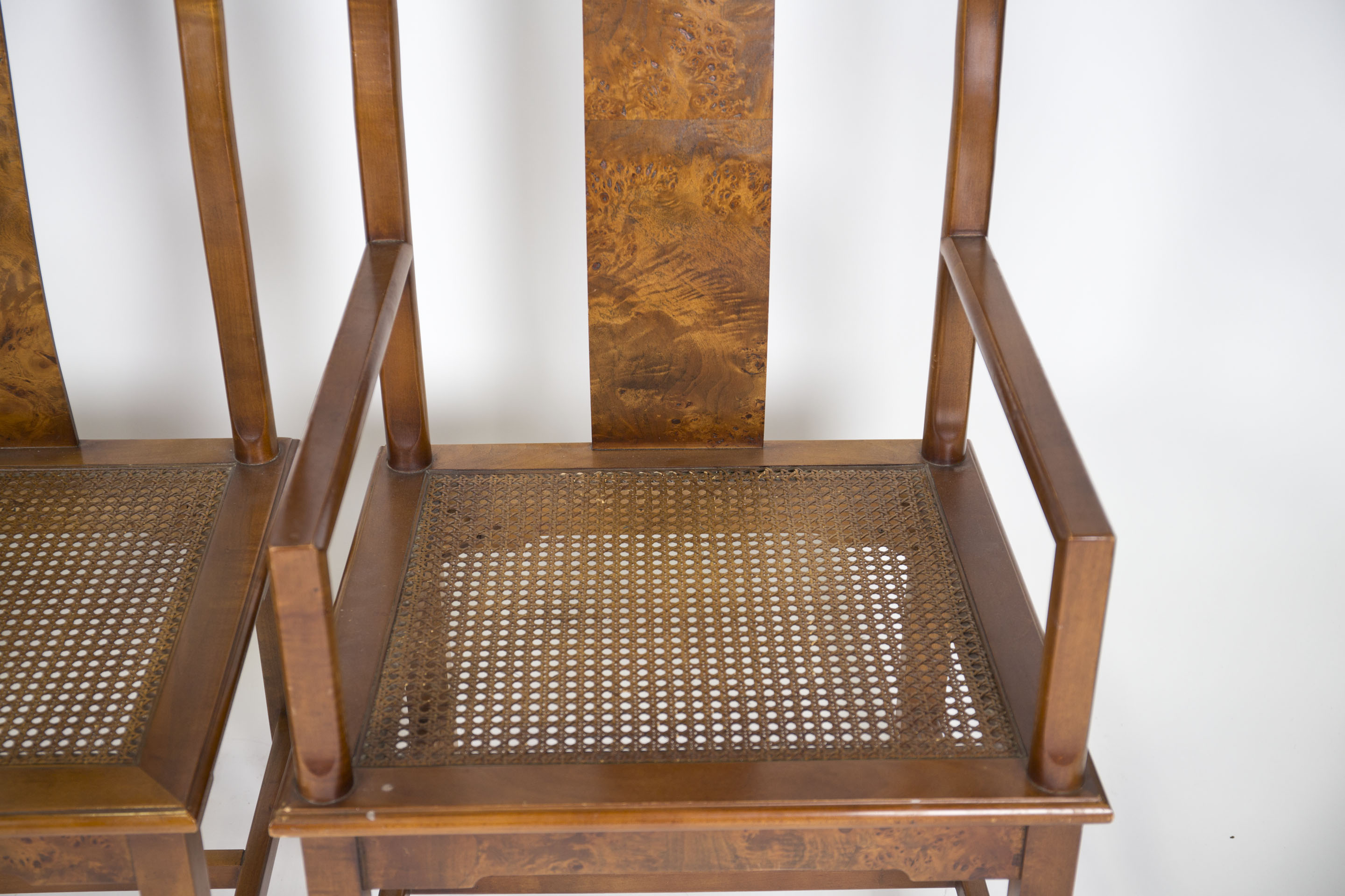 Vintage Yoke Back Dining Chairs