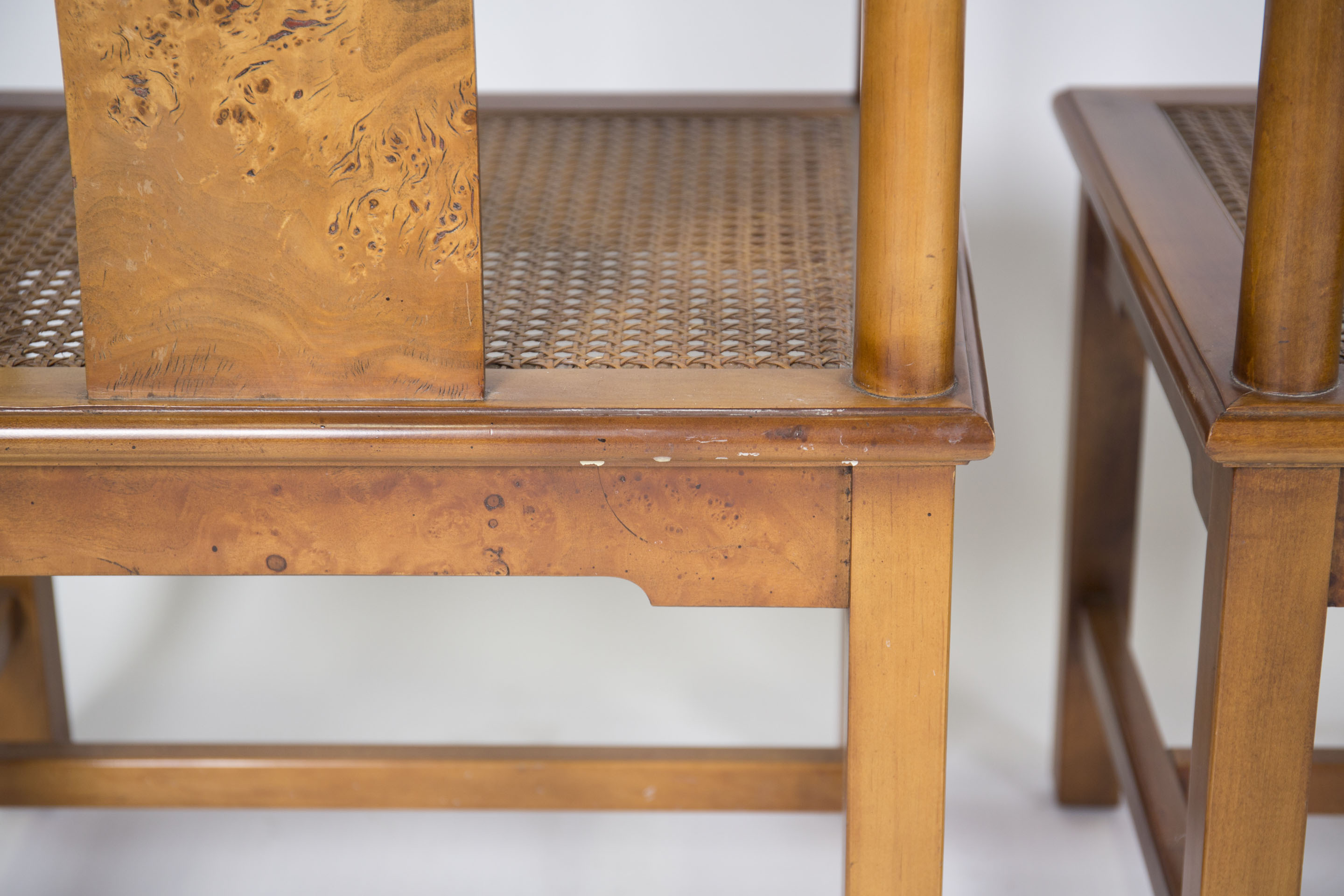 Vintage Yoke Back Dining Chairs