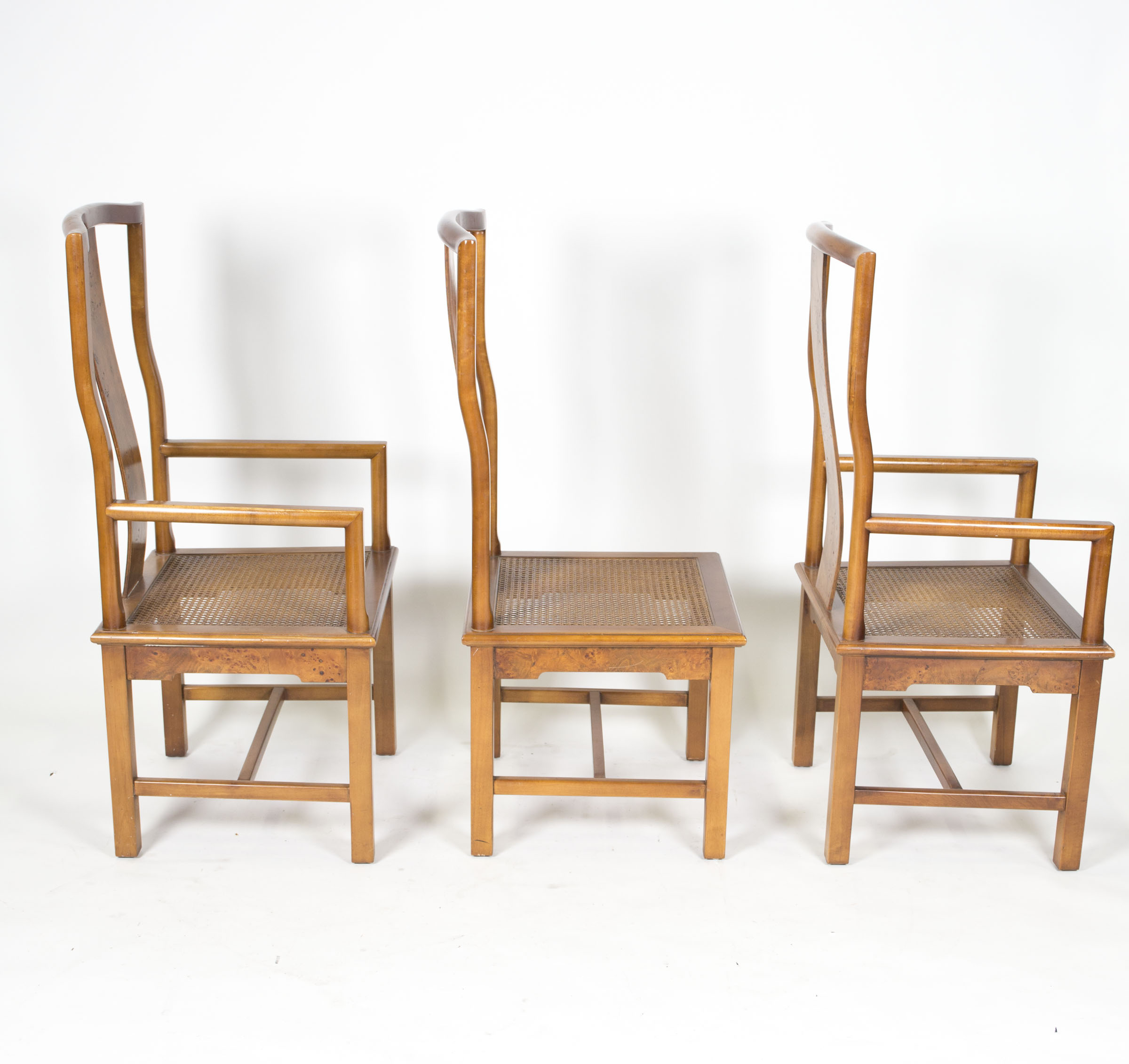 Vintage Yoke Back Dining Chairs