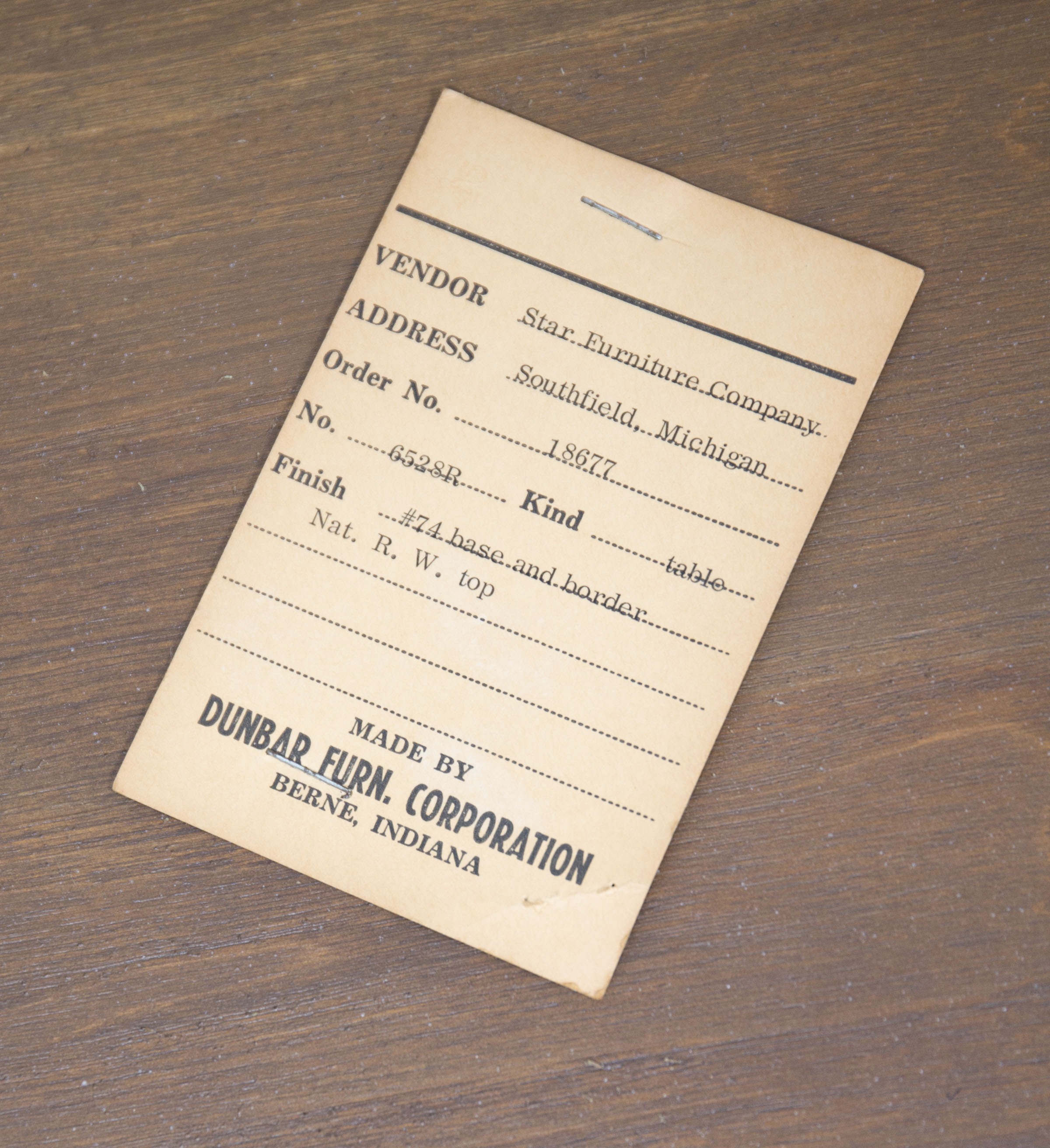 Vintage Coffee Table by Dunbar