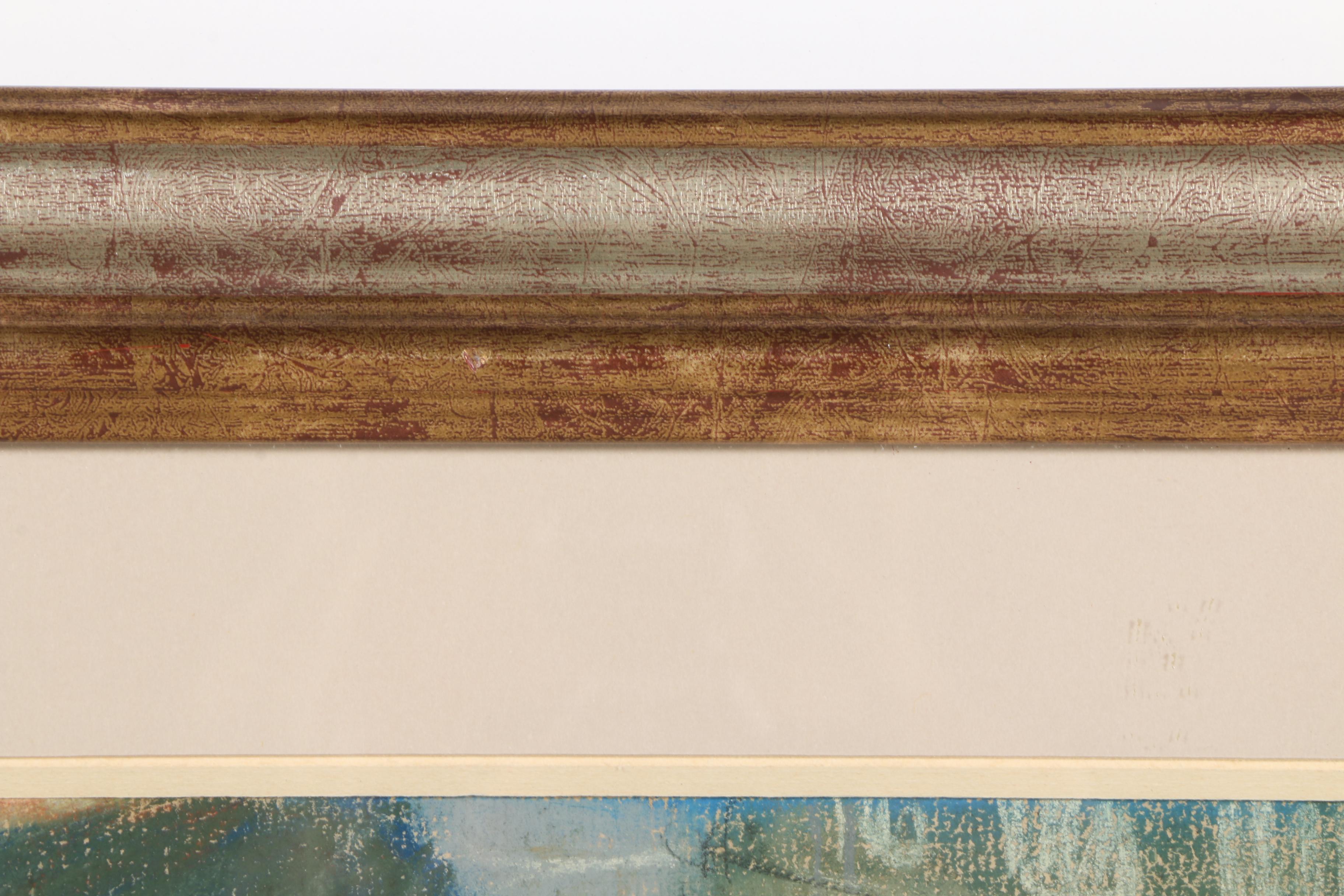 Albert Dequene Pastel Drawing "Marchand de Legumes"