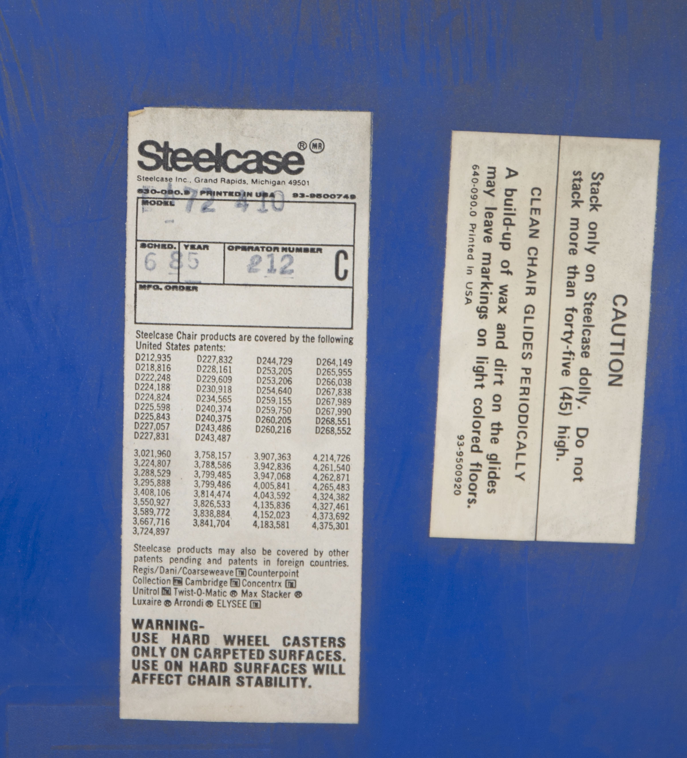 Mid Century Modern "Max Stacker" Chairs by Steelcase