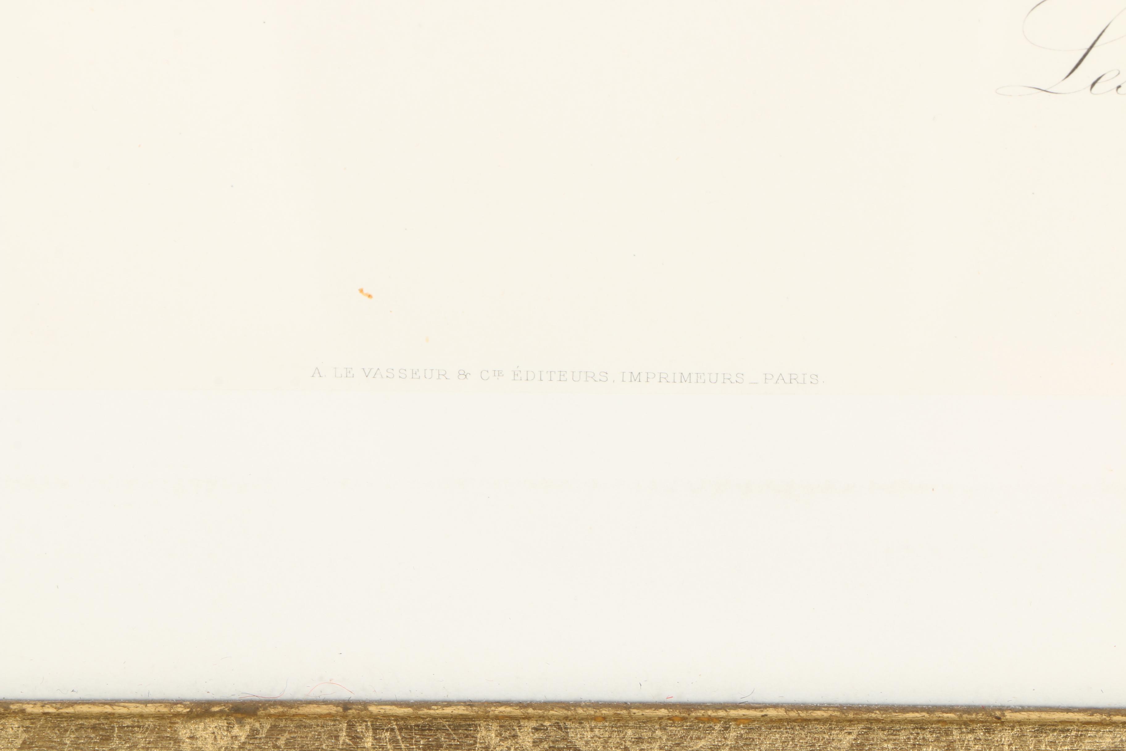 After Paul Eugene Mesples Lithograph "Les Joies du Foyer"