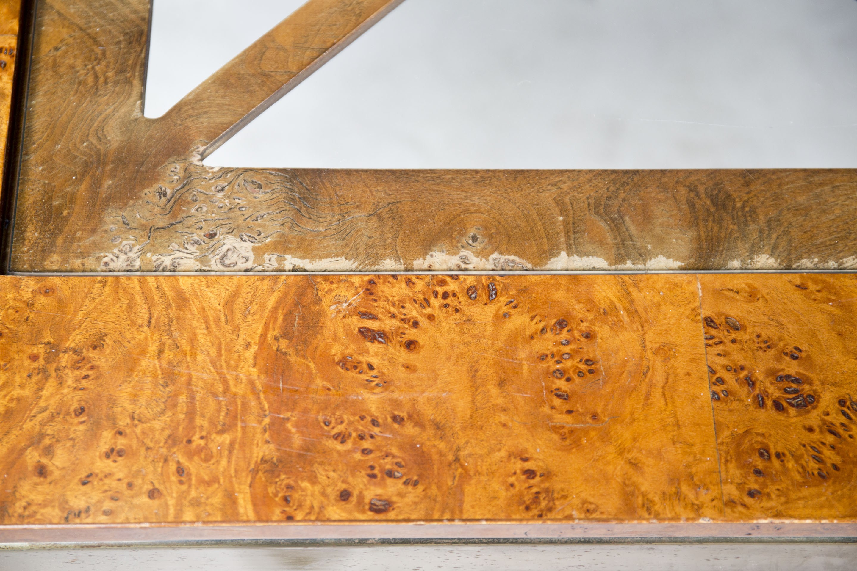 Vintage Glass Top Dining Table