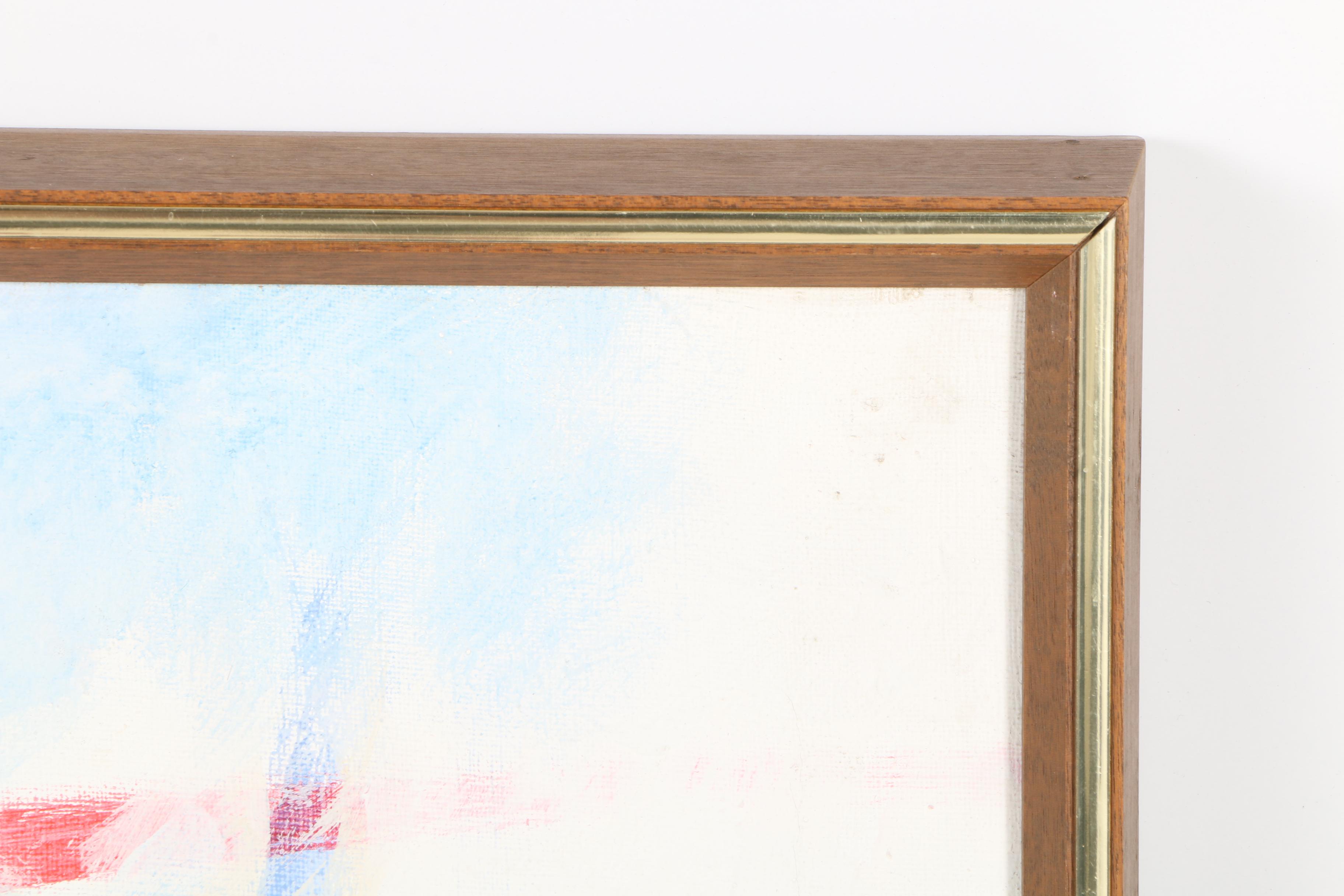 Irma Cavat Signed Acrylic On Canvas "White Plumes at Golden Gate"