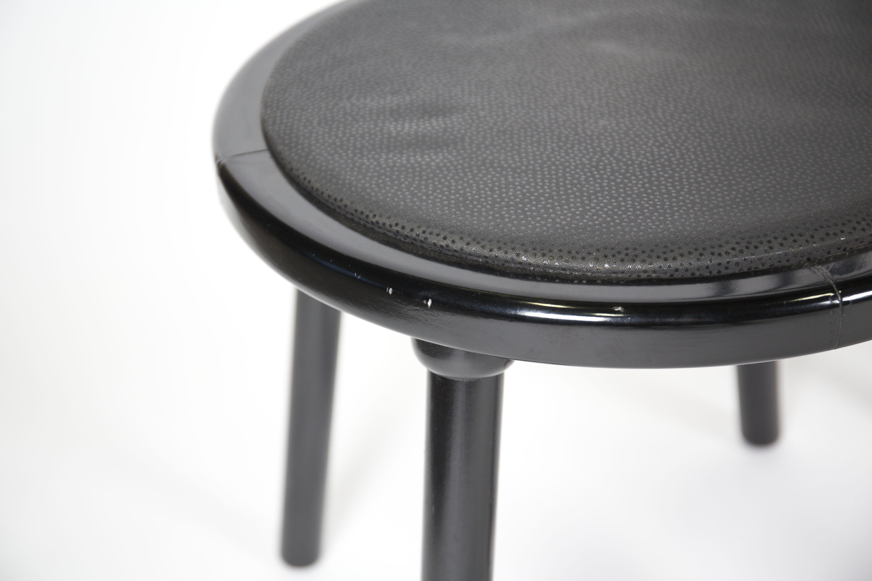 Contemporary Spindle Back Black Chairs