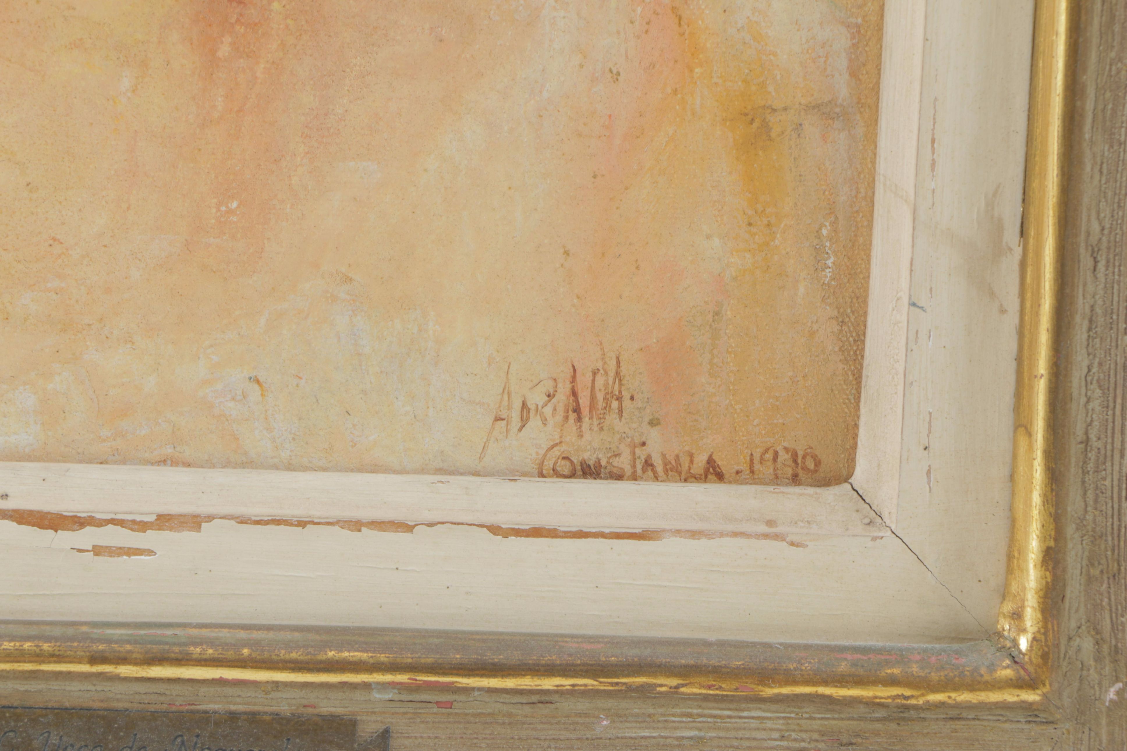 Adriana Constanza Oil Painting on Canvas "Flora-Nina"