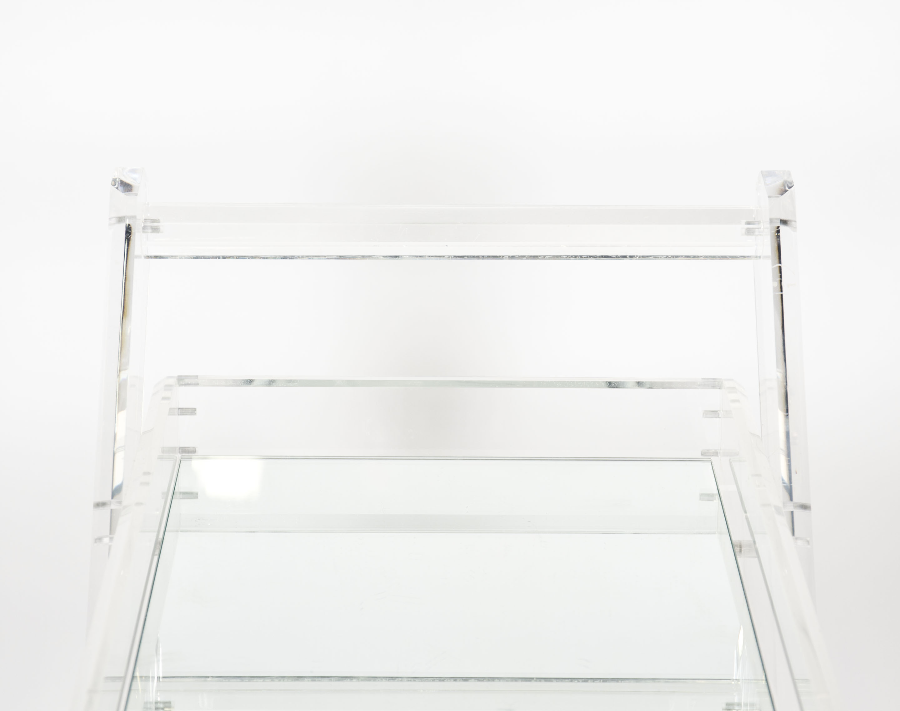 Vintage Mirrored Bar Cart