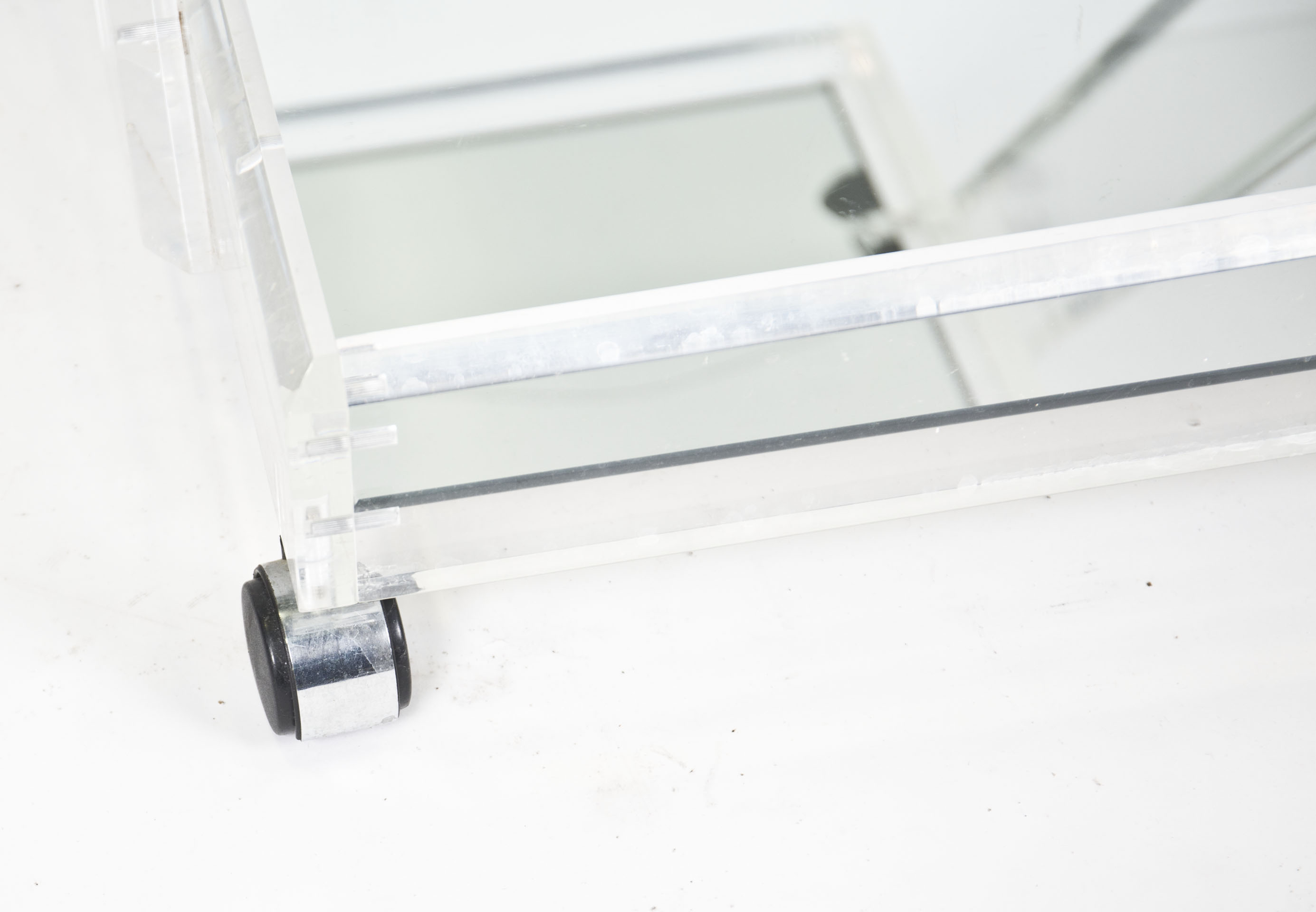 Vintage Mirrored Bar Cart