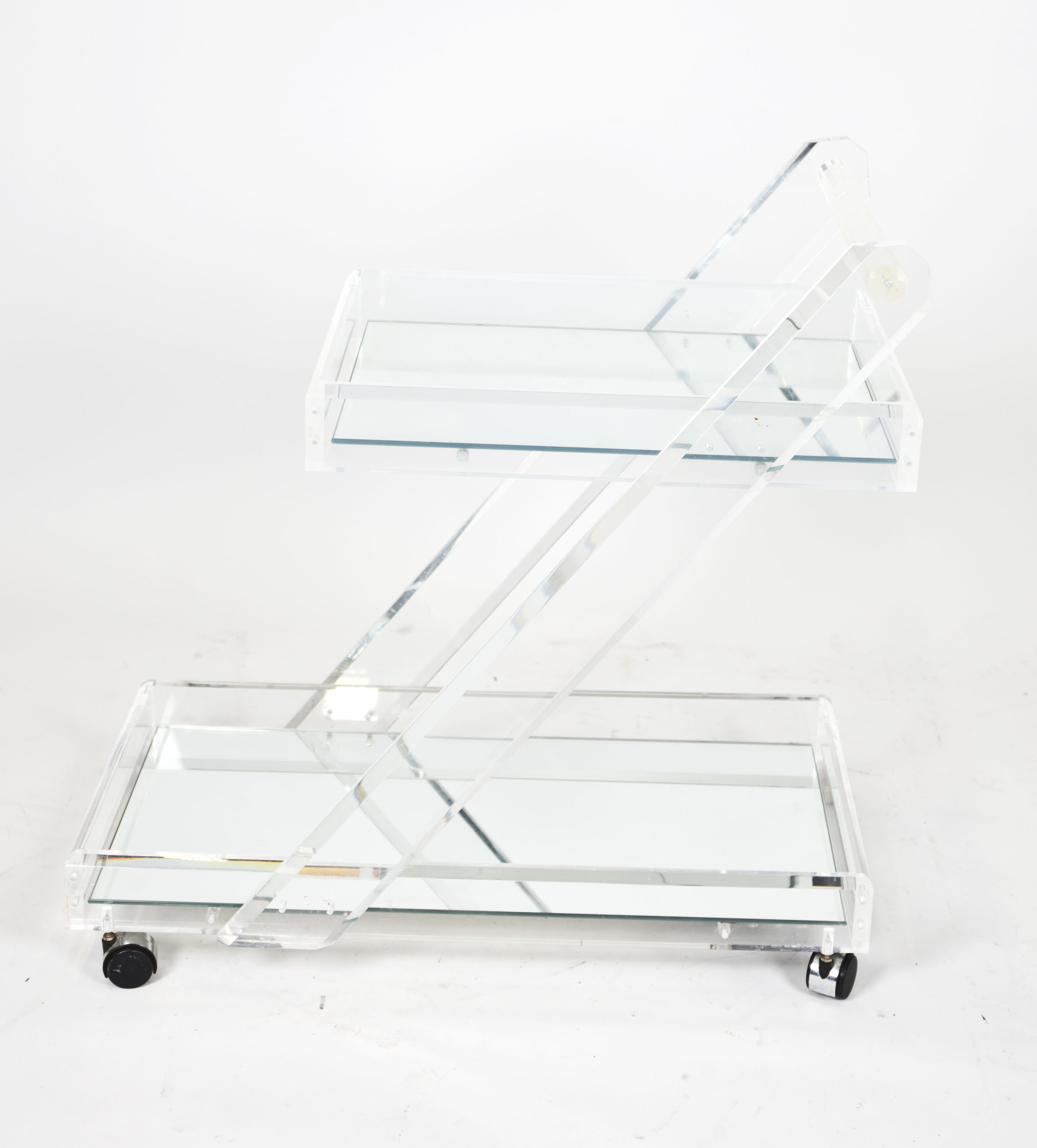 Vintage Mirrored Bar Cart