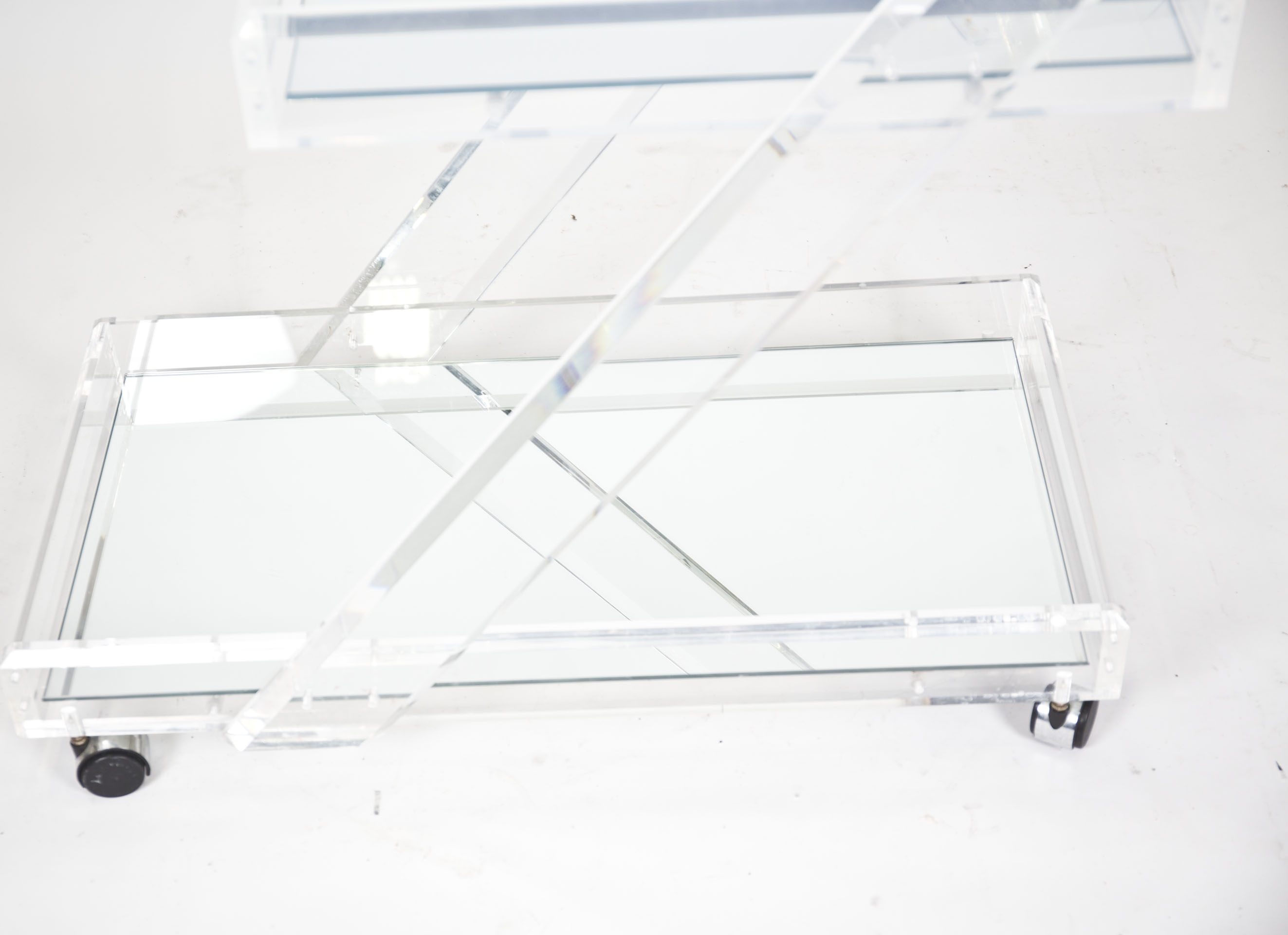 Vintage Mirrored Bar Cart