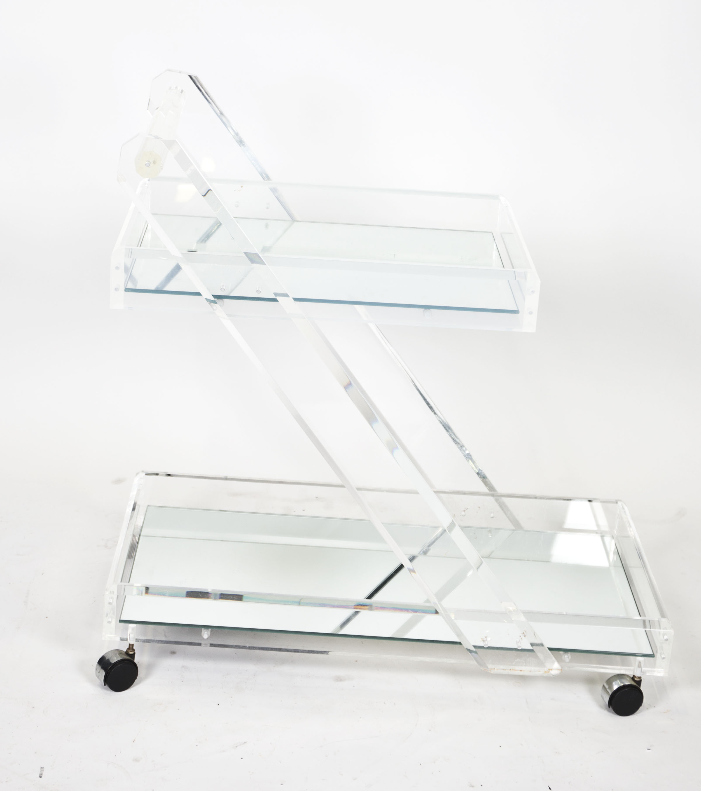 Vintage Mirrored Bar Cart