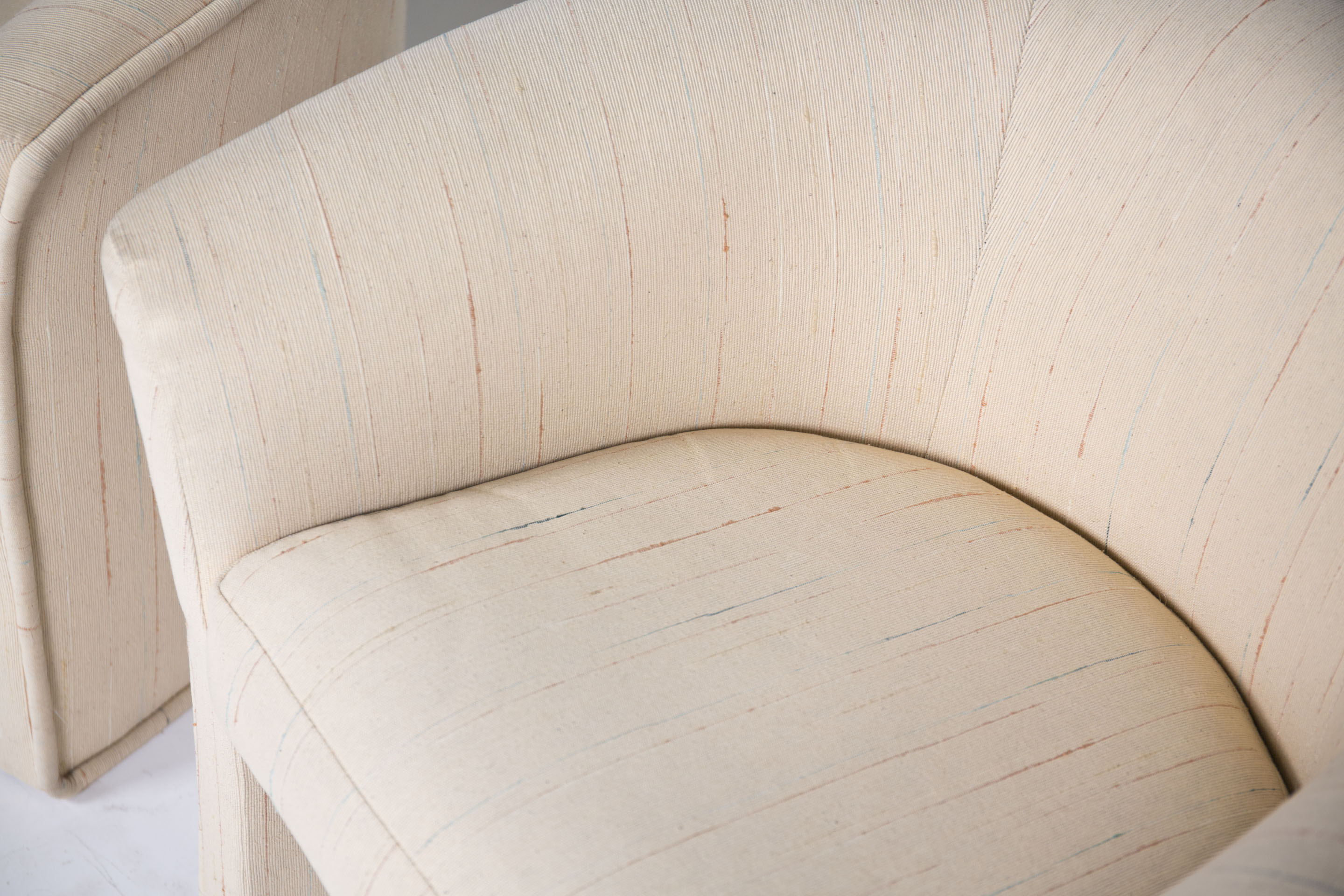 Vintage Upholstered Lounge Chairs by Thayer Coggin