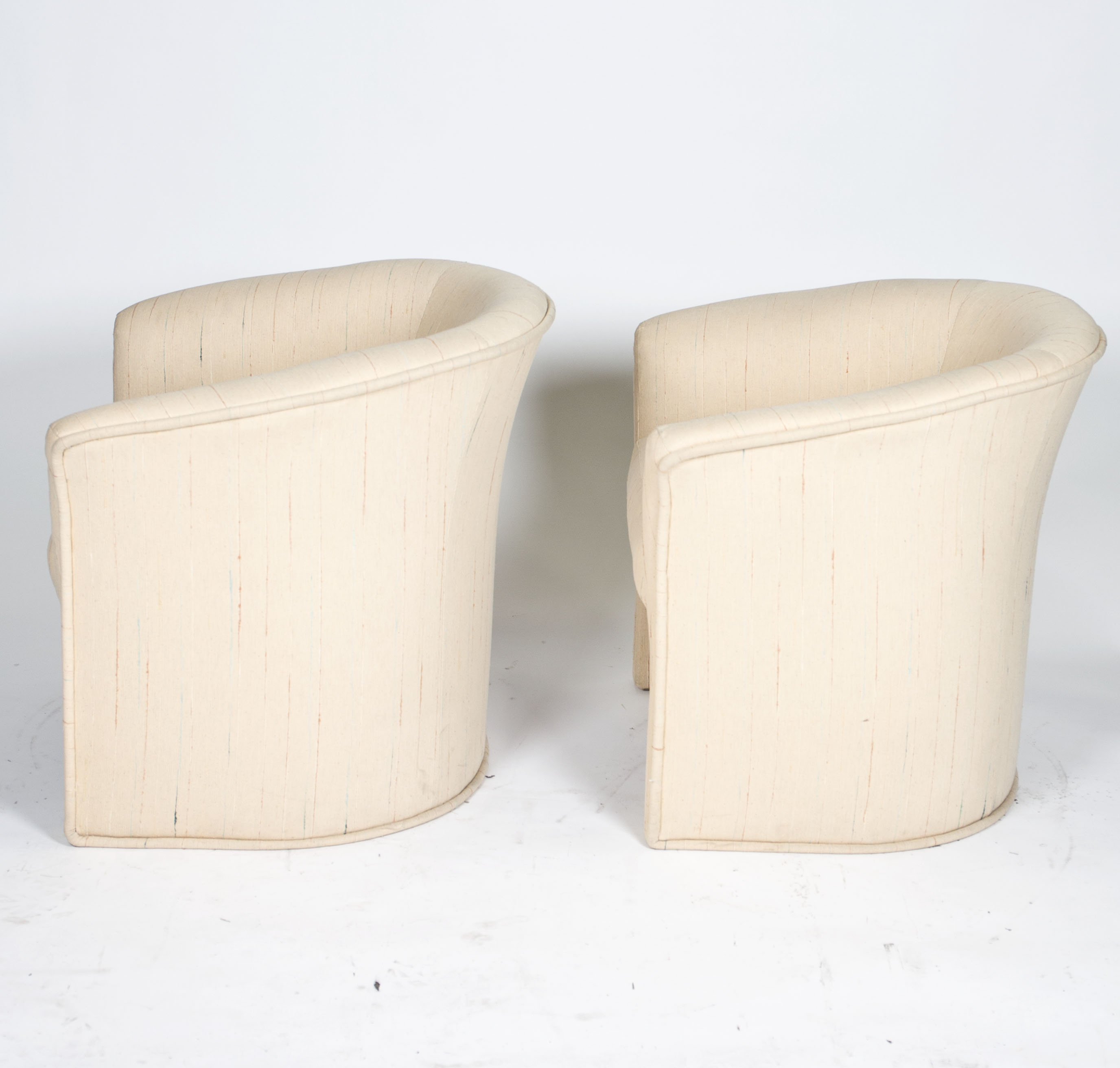 Vintage Upholstered Lounge Chairs by Thayer Coggin