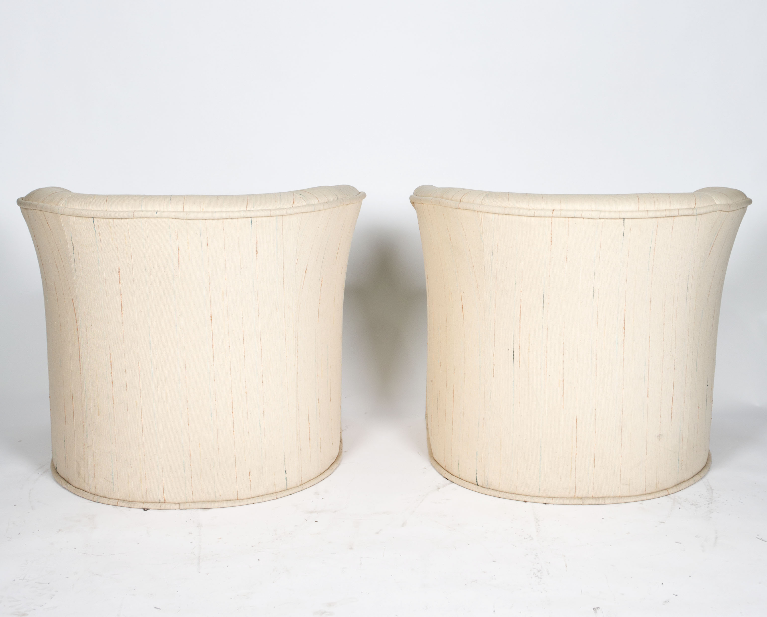 Vintage Upholstered Lounge Chairs by Thayer Coggin