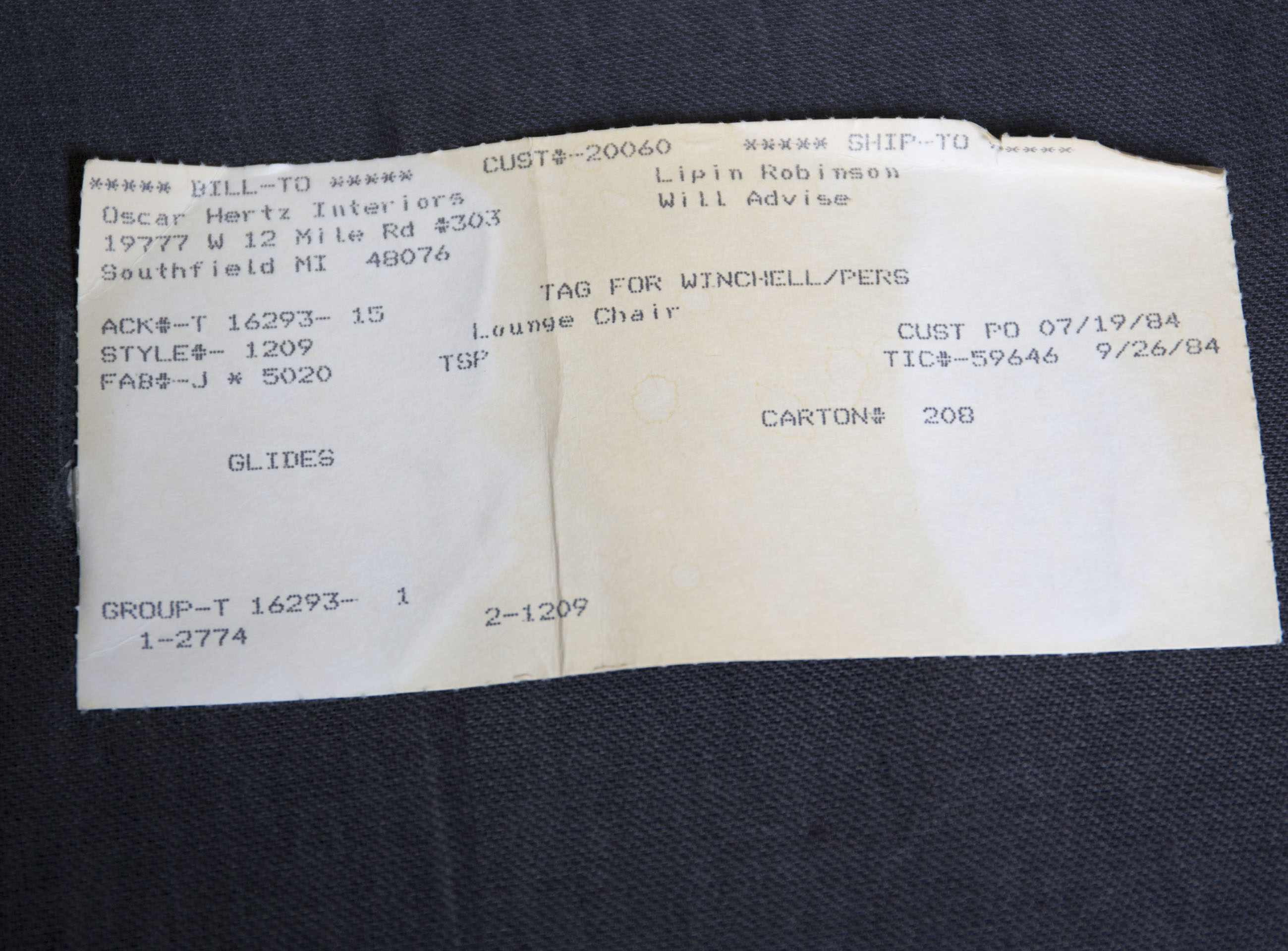 Vintage Upholstered Lounge Chairs by Thayer Coggin