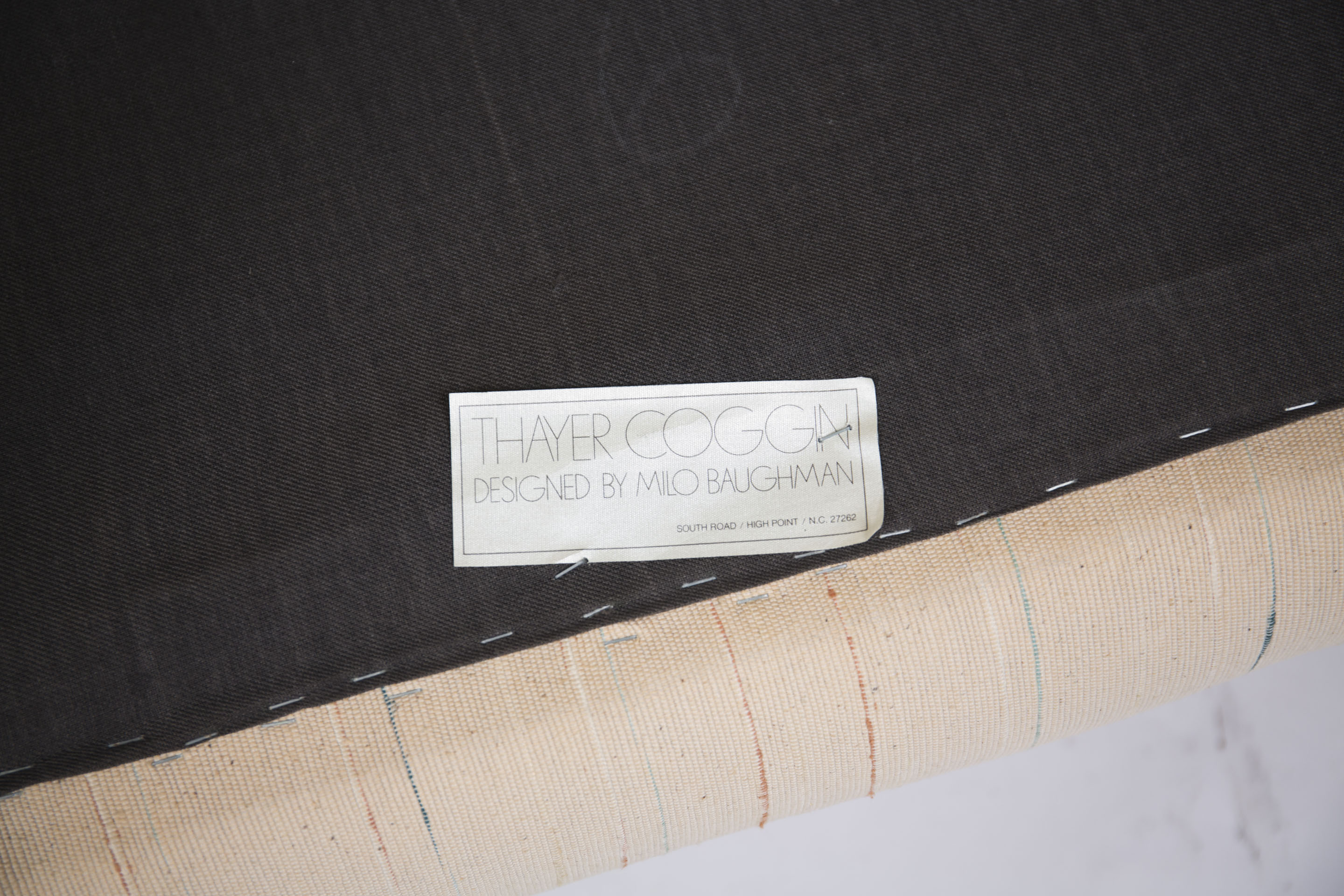 Vintage Upholstered Lounge Chairs by Thayer Coggin