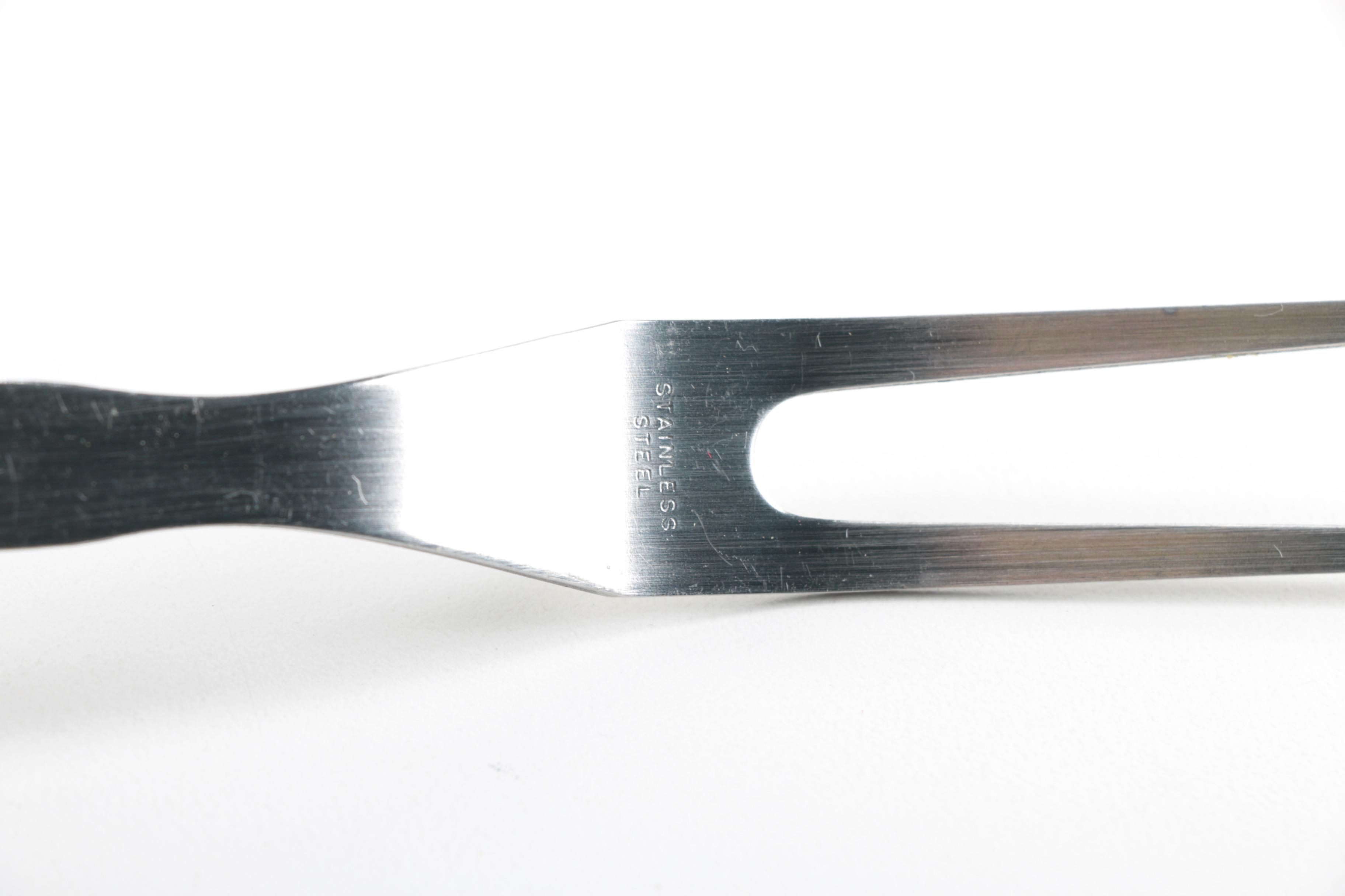 Vintage Sheffield Carving Set With Resin Handles