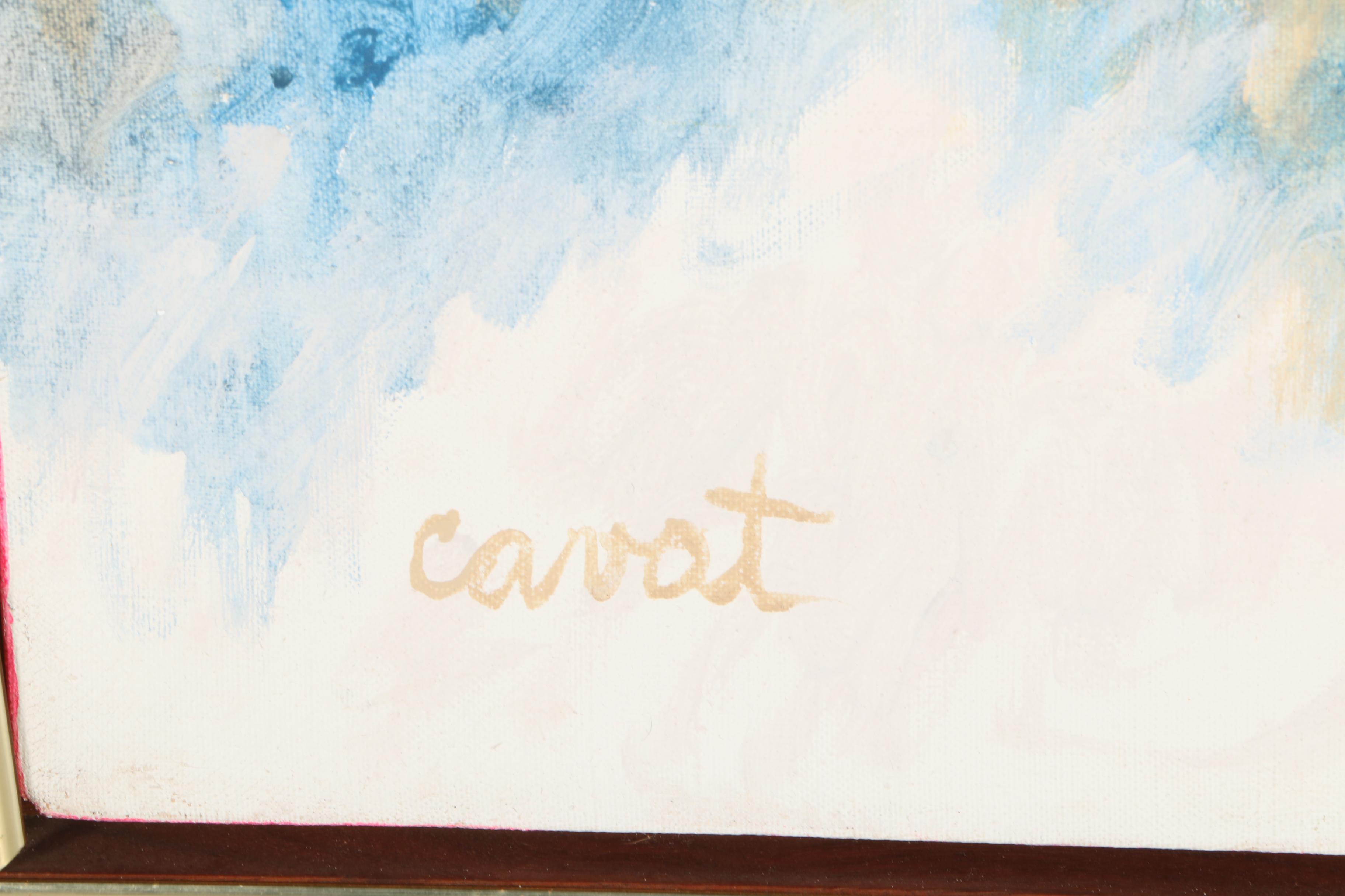 Irma Cavat Acrylic Painting on Canvas "Making the Scene"