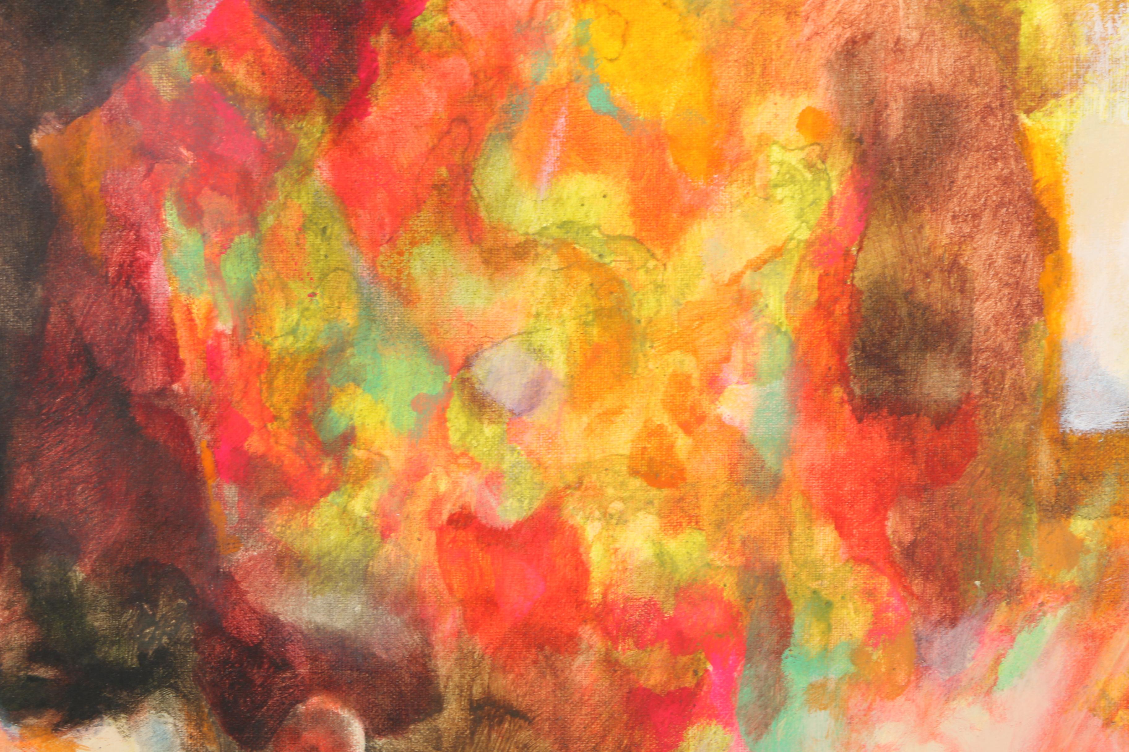 Irma Cavat Acrylic Painting on Canvas "Making the Scene"