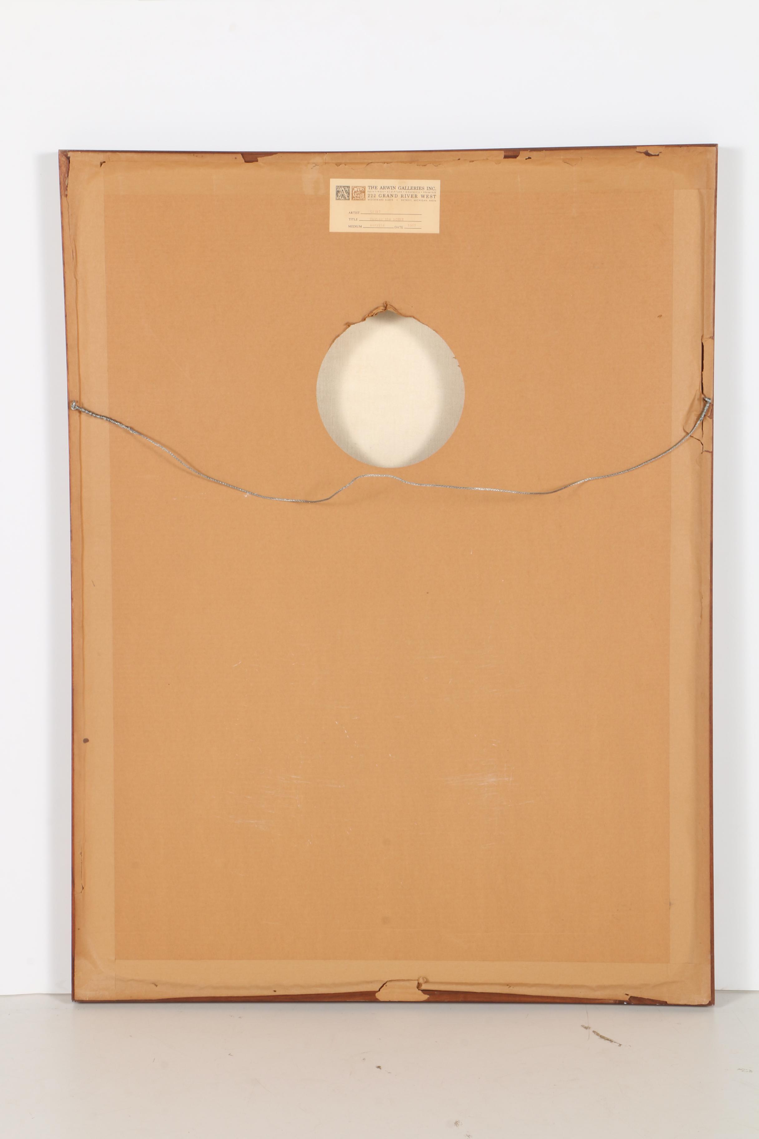 Irma Cavat Acrylic Painting on Canvas "Making the Scene"