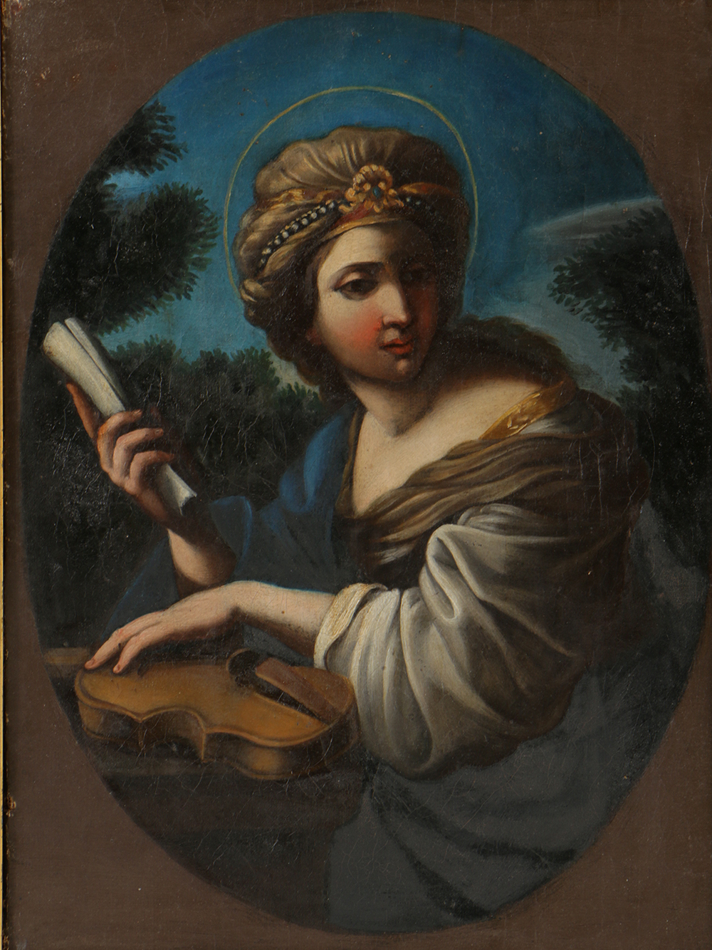 Early 19th Century Oil Portrait on Canvas After Vieira Portuense