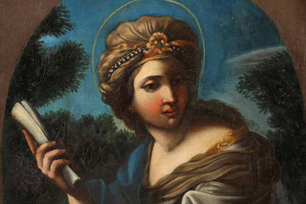 Early 19th Century Oil Portrait on Canvas After Vieira Portuense