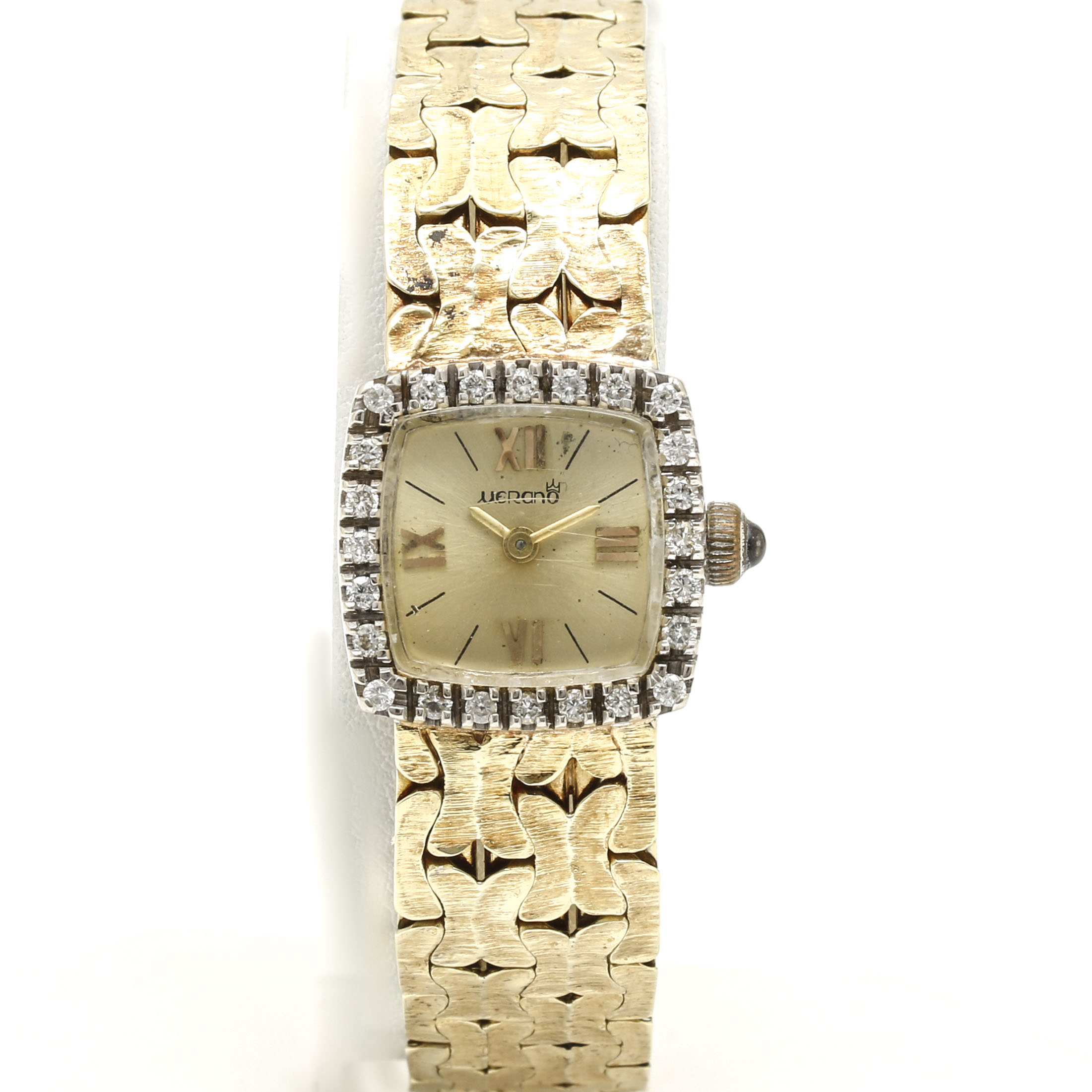 14K Yellow Gold Merano Diamond Watch