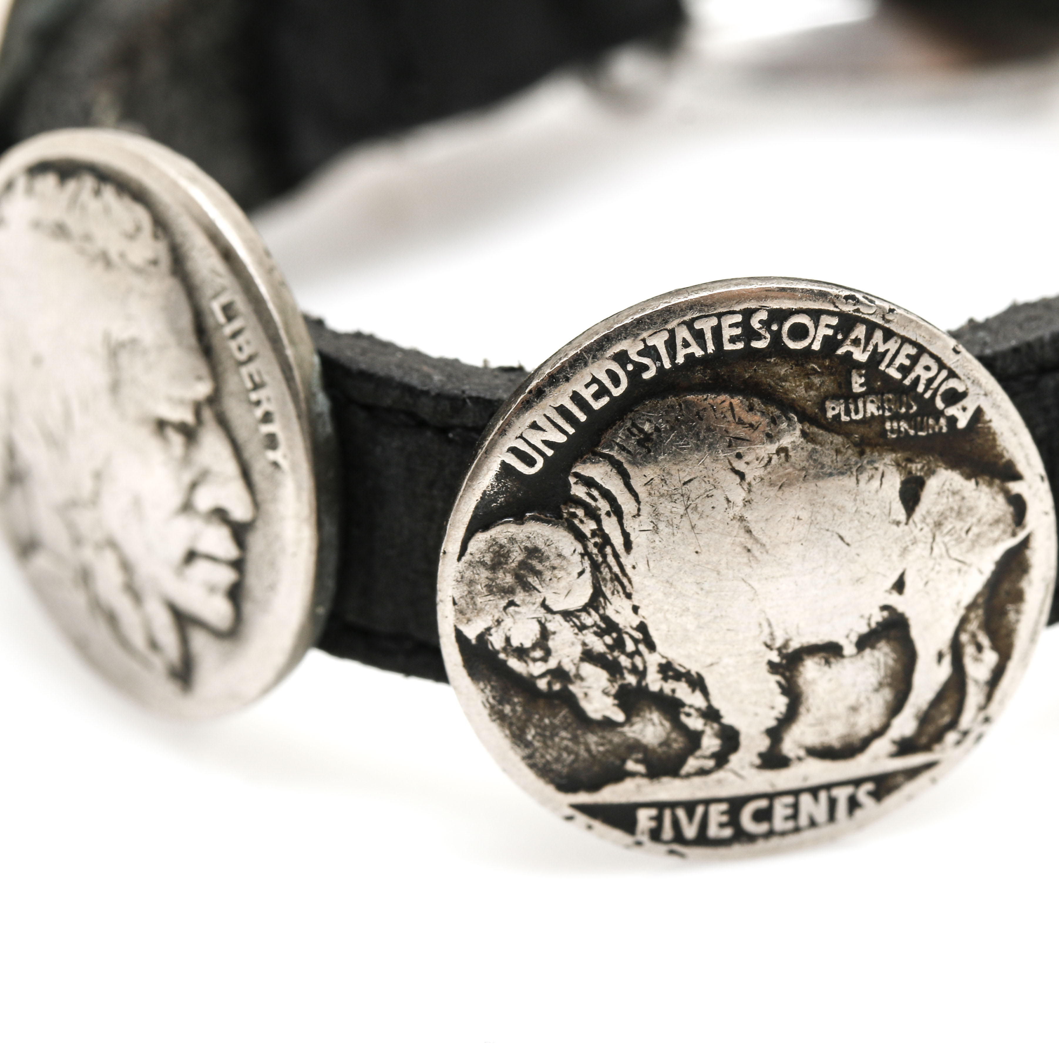 Eclectic Assortment of Jewelry Featuring Shell Inlay and Buffalo Nickels