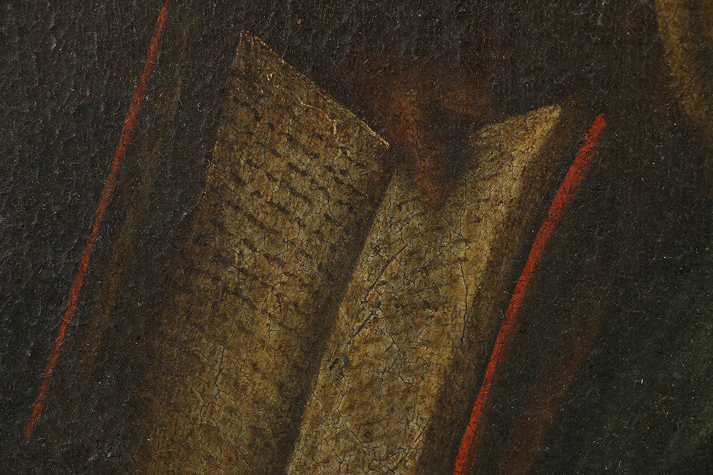 Old Master School Oil Painting on Canvas of a Madonna and Child