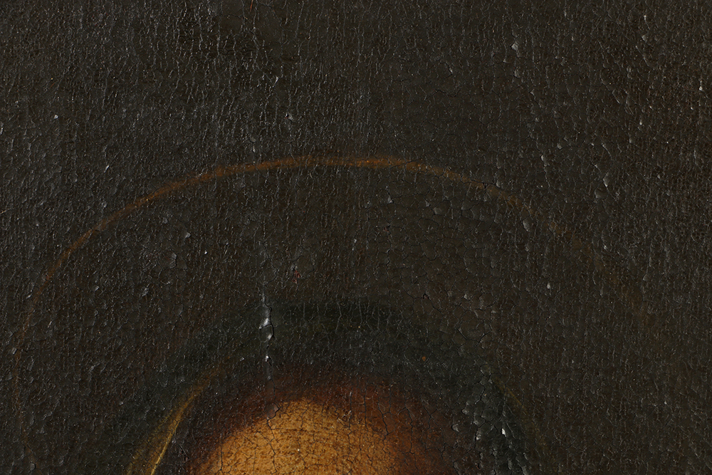 Old Master School Oil Painting on Canvas of a Madonna and Child