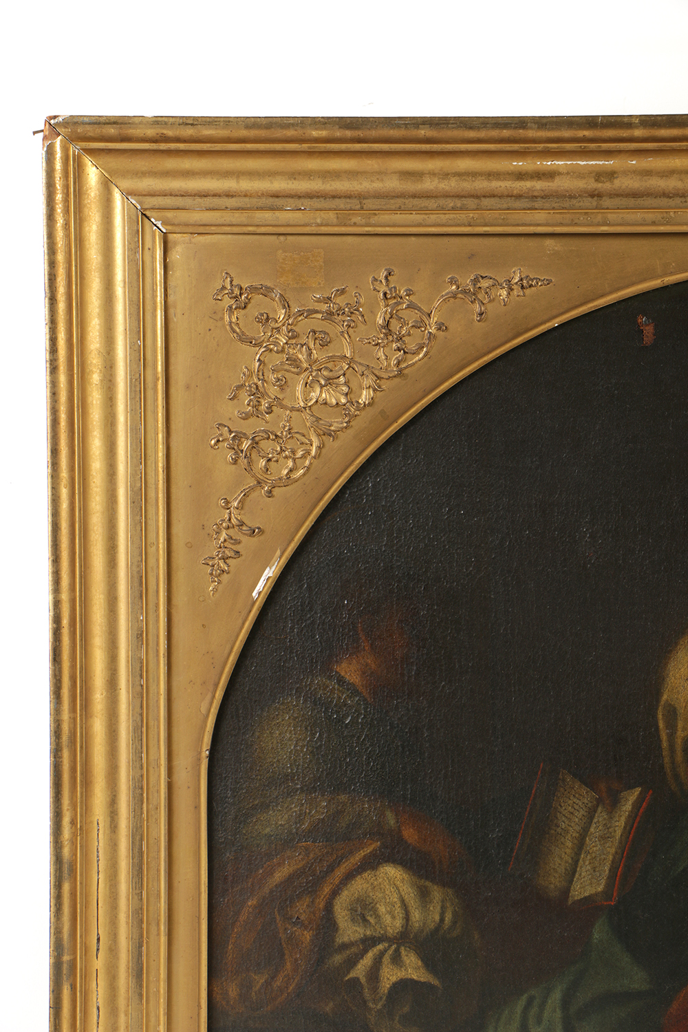 Old Master School Oil Painting on Canvas of a Madonna and Child