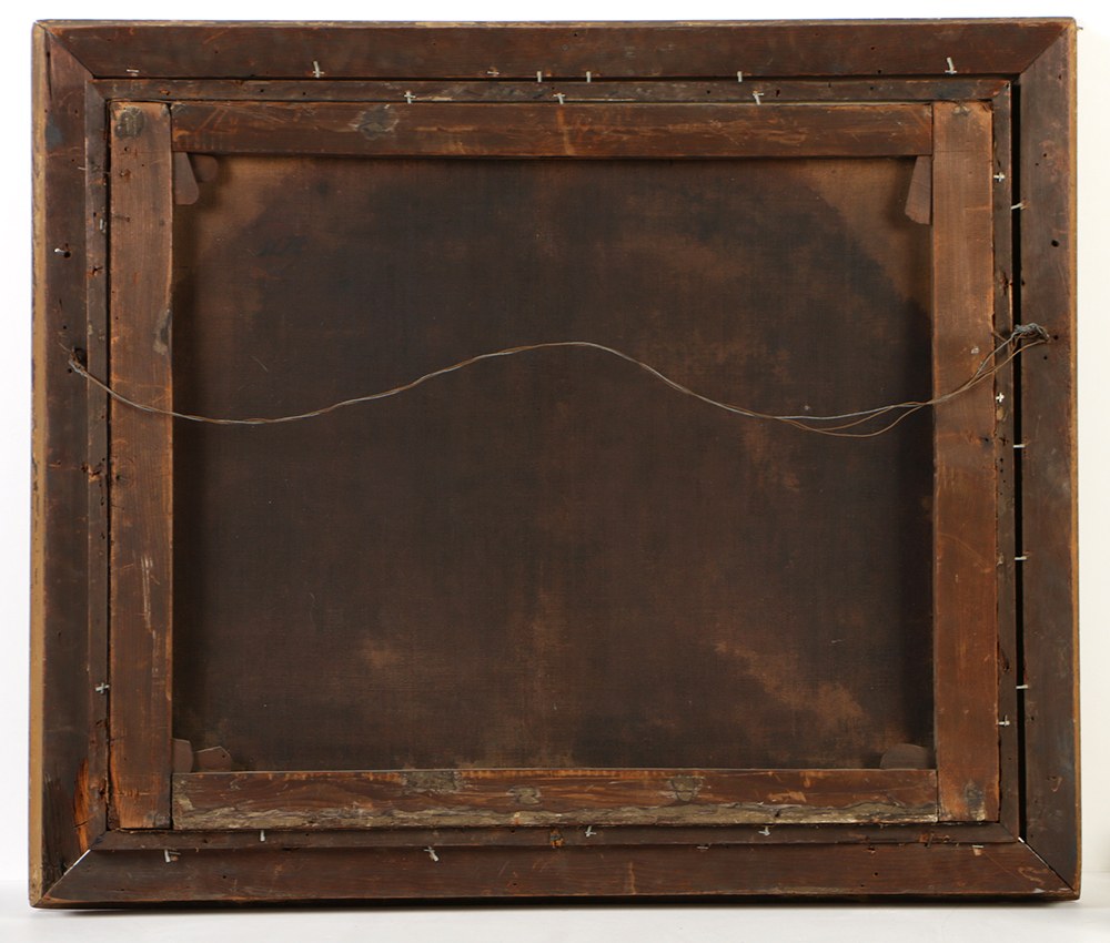 Old Master School Oil Painting on Canvas of a Madonna and Child