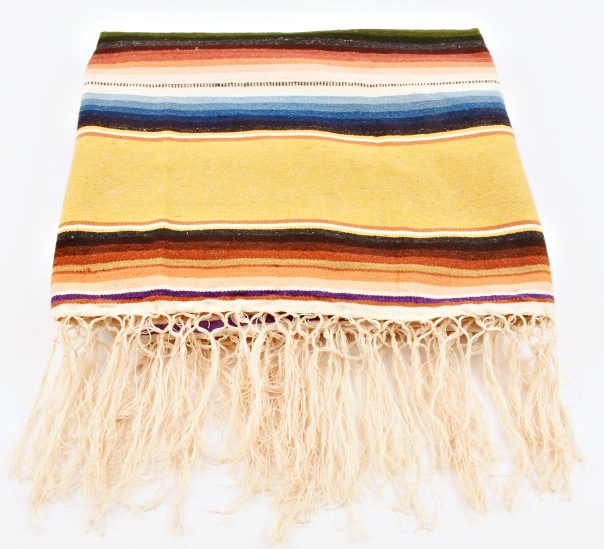 Vintage Southwestern Hand Loomed Serapi Blanket