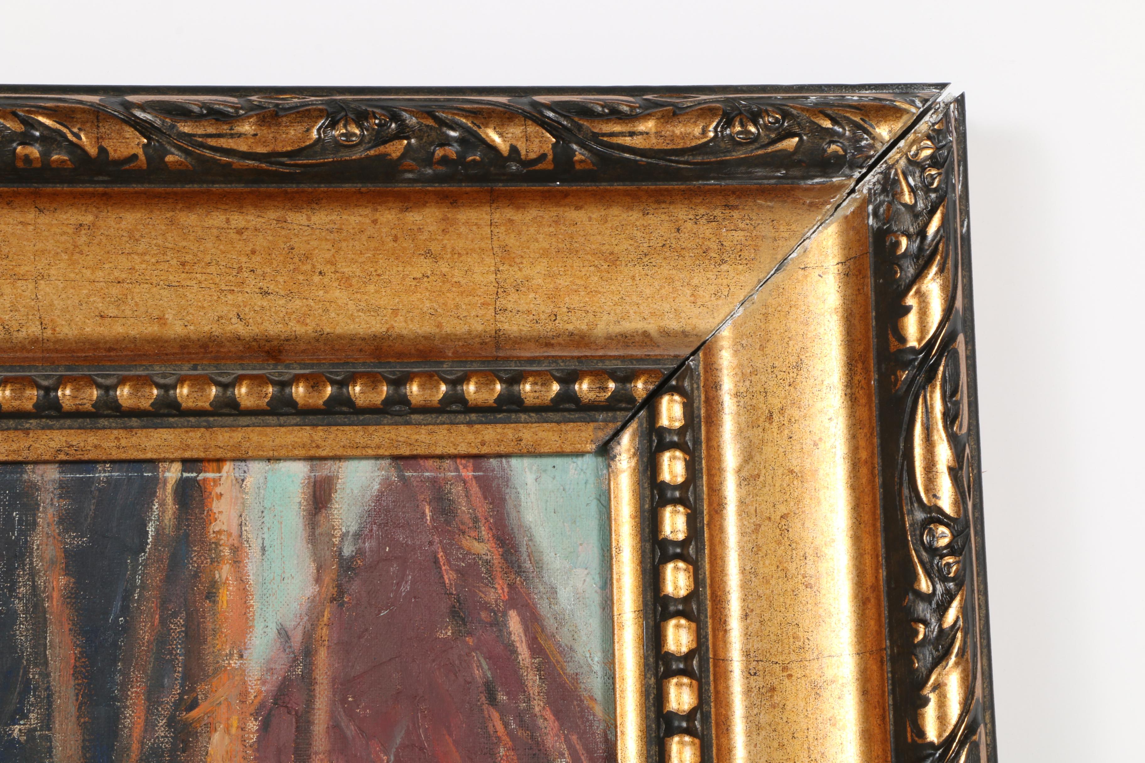 Malcolm Humphreys Oil on Canvas "Tuna Boats at Concarneau"