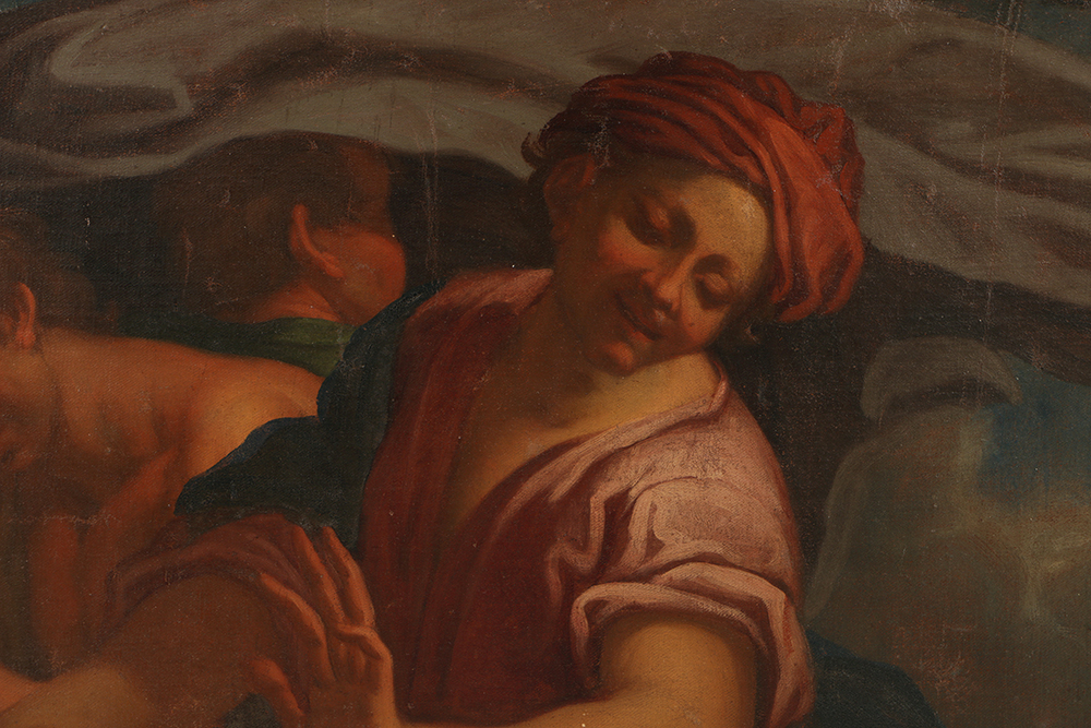 Circa 1700 Northern Italian School Oil Painting on Canvas