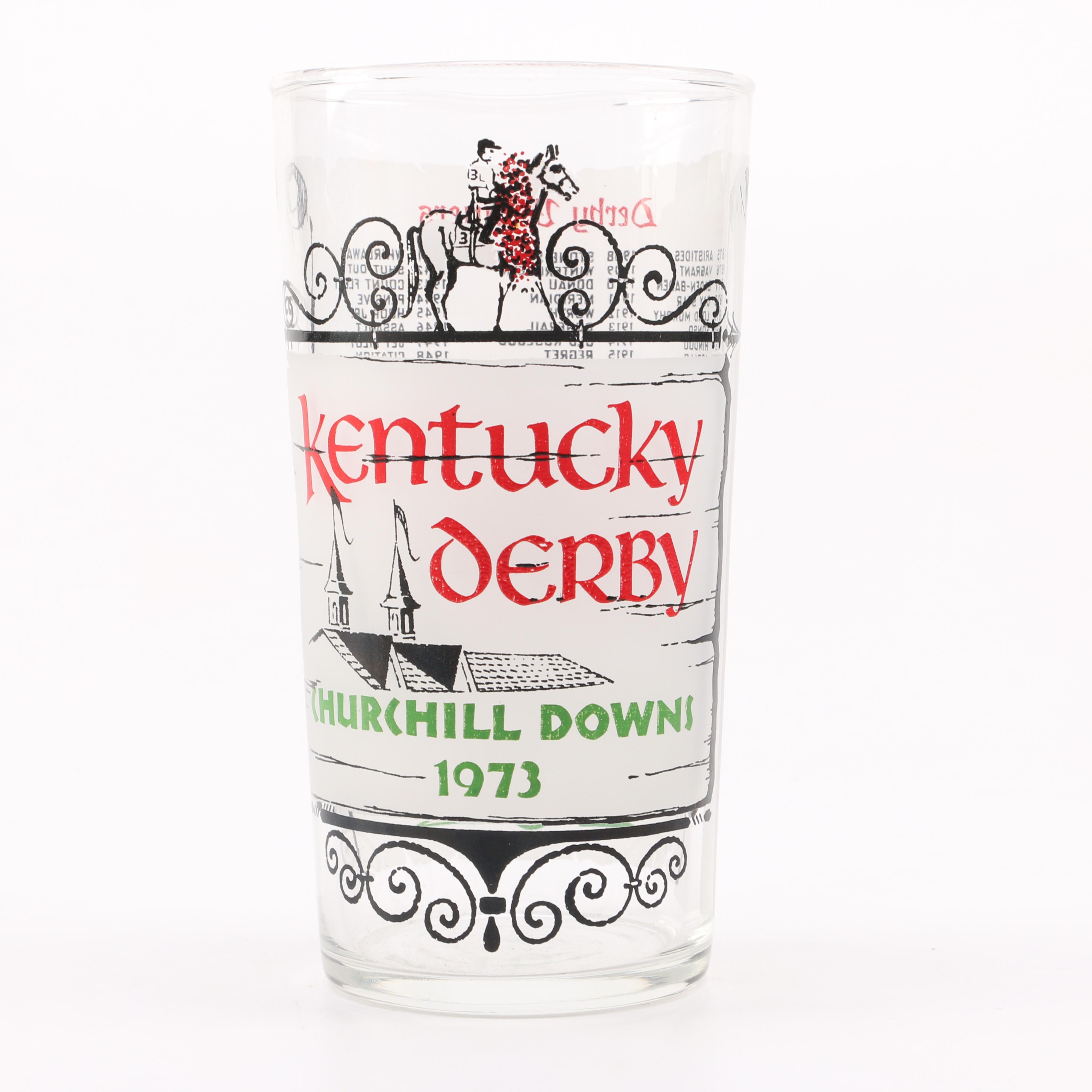 1973 Kentucky Derby Glass