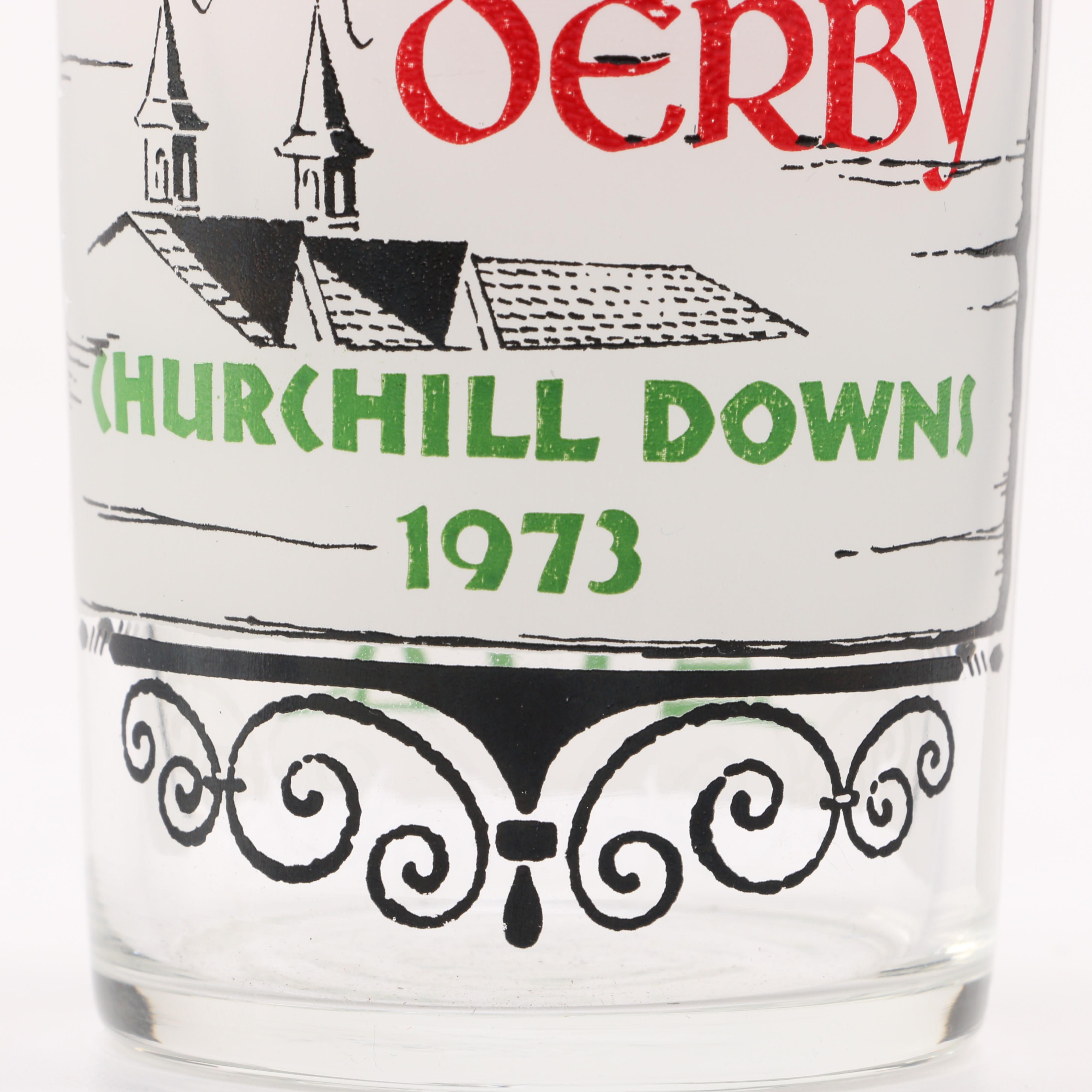 1973 Kentucky Derby Glass