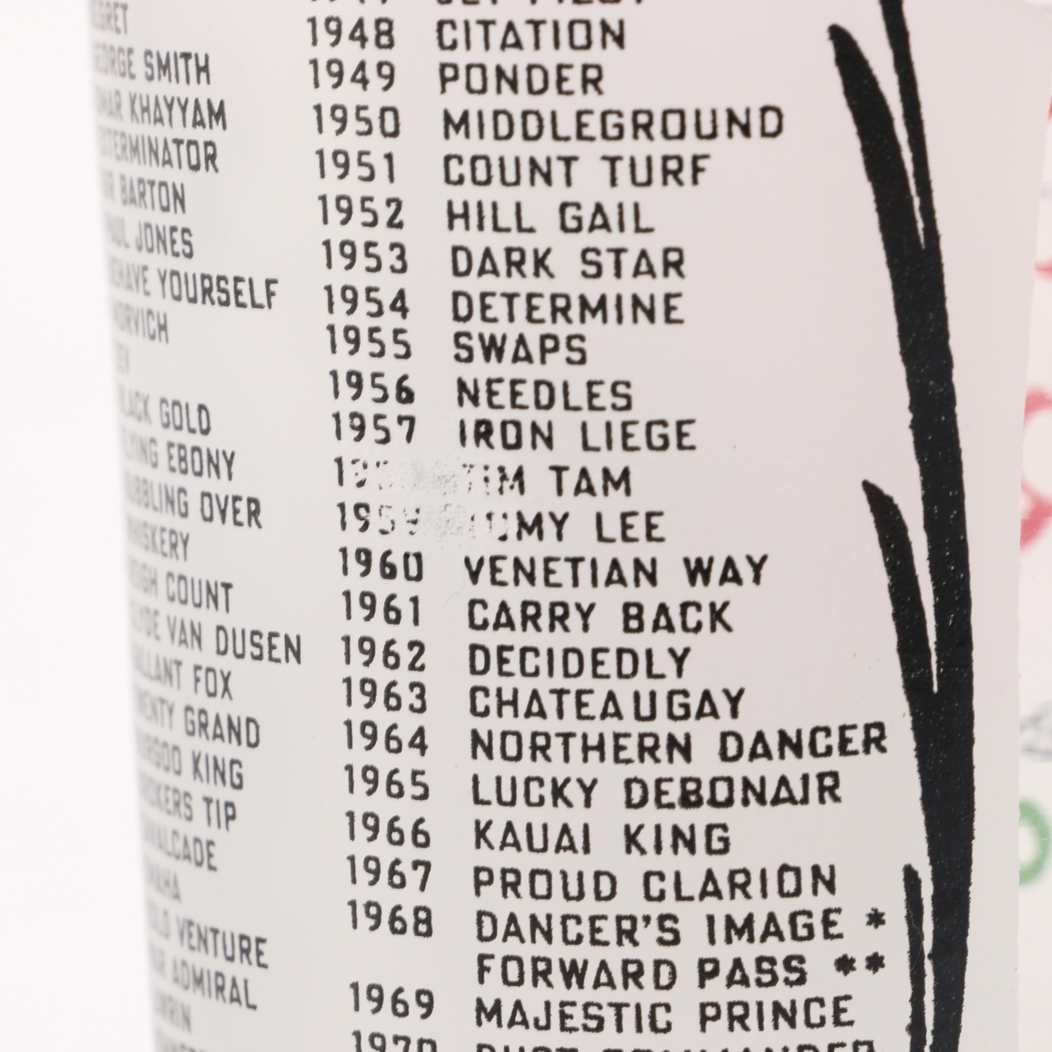 1973 Kentucky Derby Glass