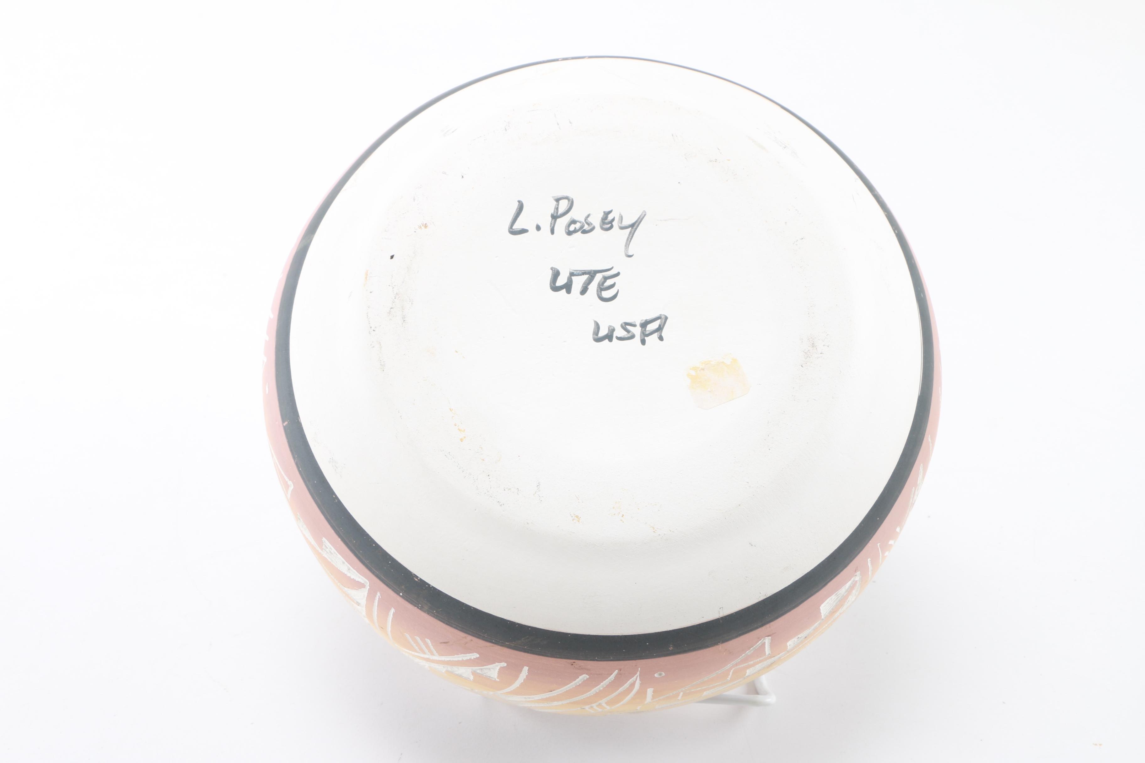 L. Posey Ute Mountain Pottery Bowl