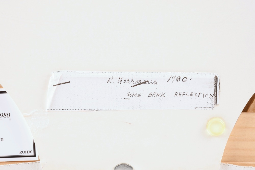 Robert Herrmann (1922-1996) "Some Bank Reflections", 1980