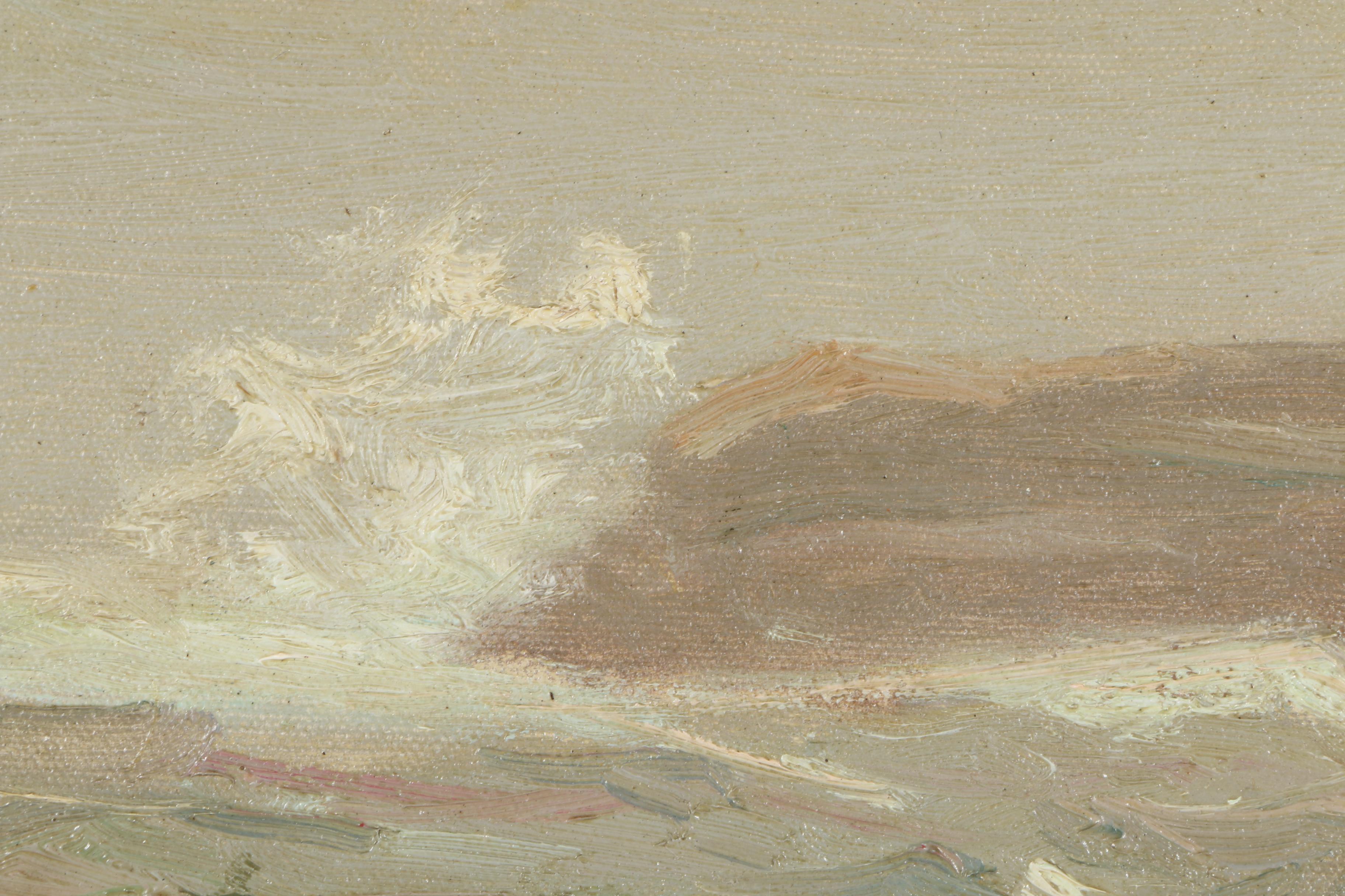 Joseph Rimini Oil Painting on Canvas "Rocky Shore"