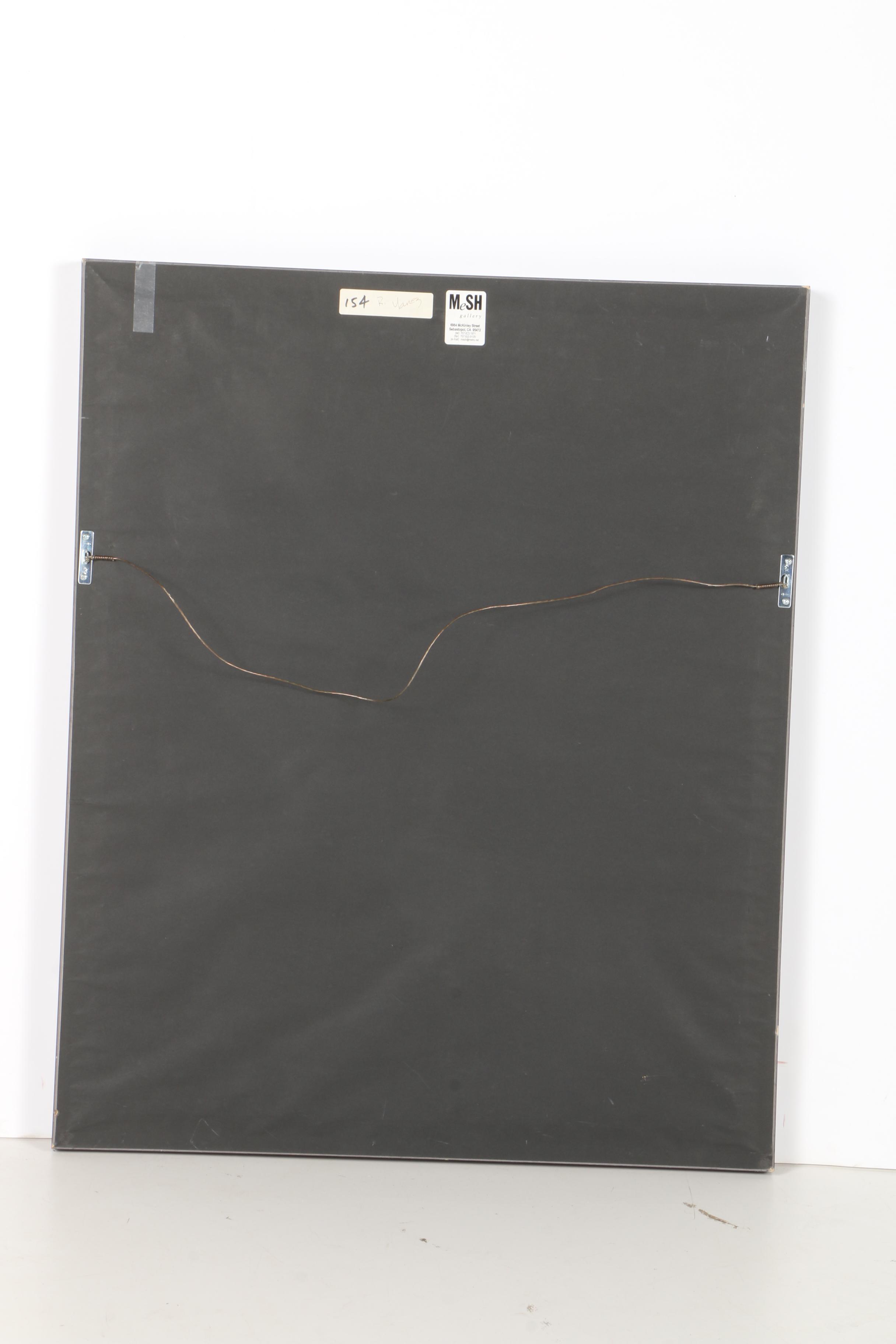 Conte Crayon Drawing of Abstract Shapes