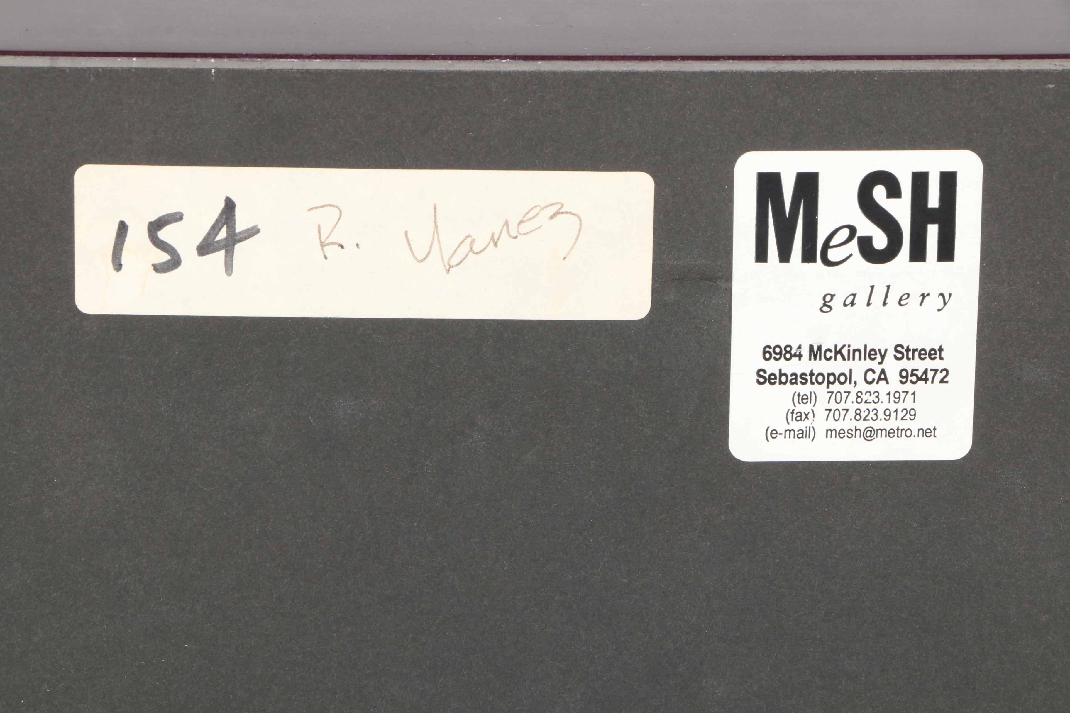 Conte Crayon Drawing of Abstract Shapes