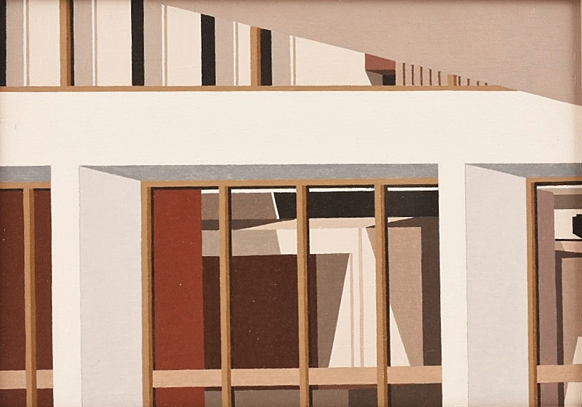 Robert Herrmann (1922-1996) "Bank Plaza Windows"