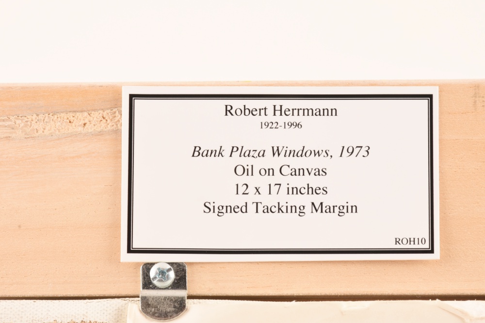 Robert Herrmann (1922-1996) "Bank Plaza Windows"